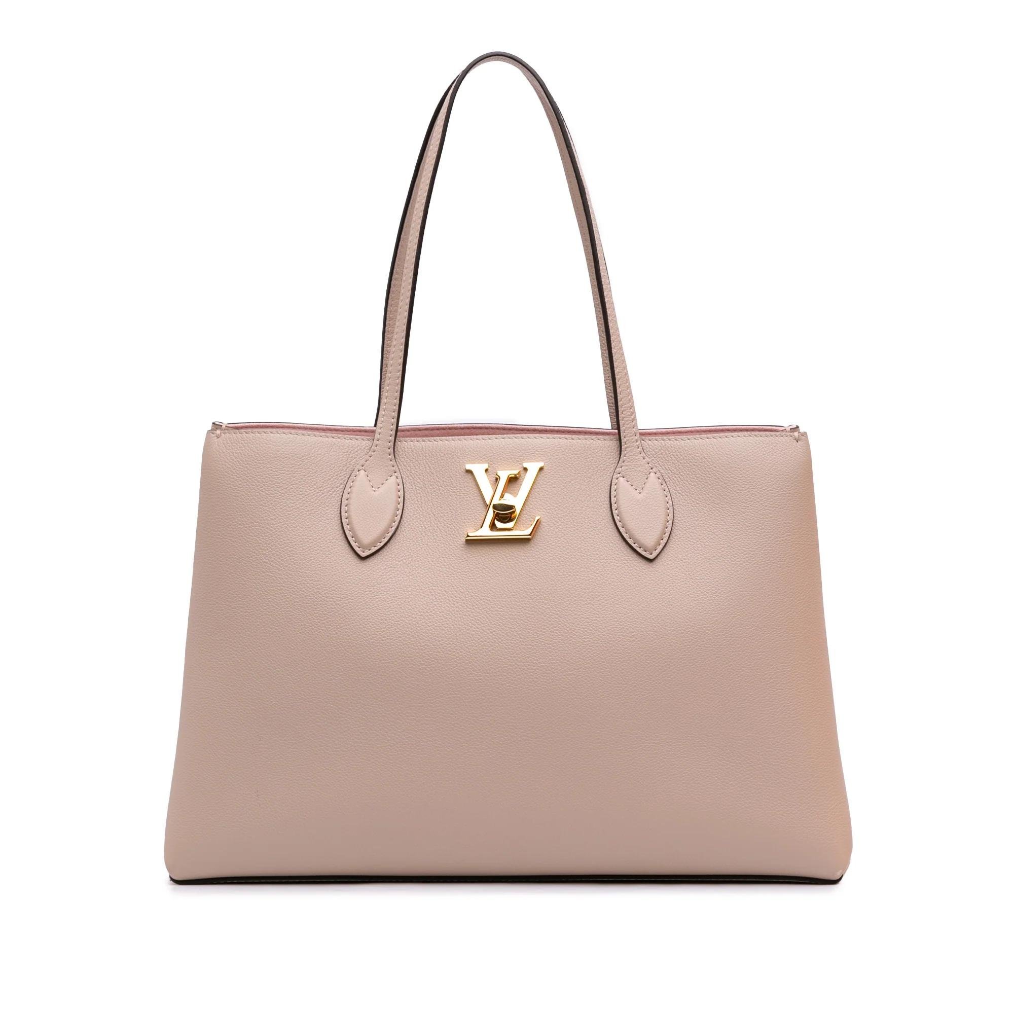 Lockme leather tote