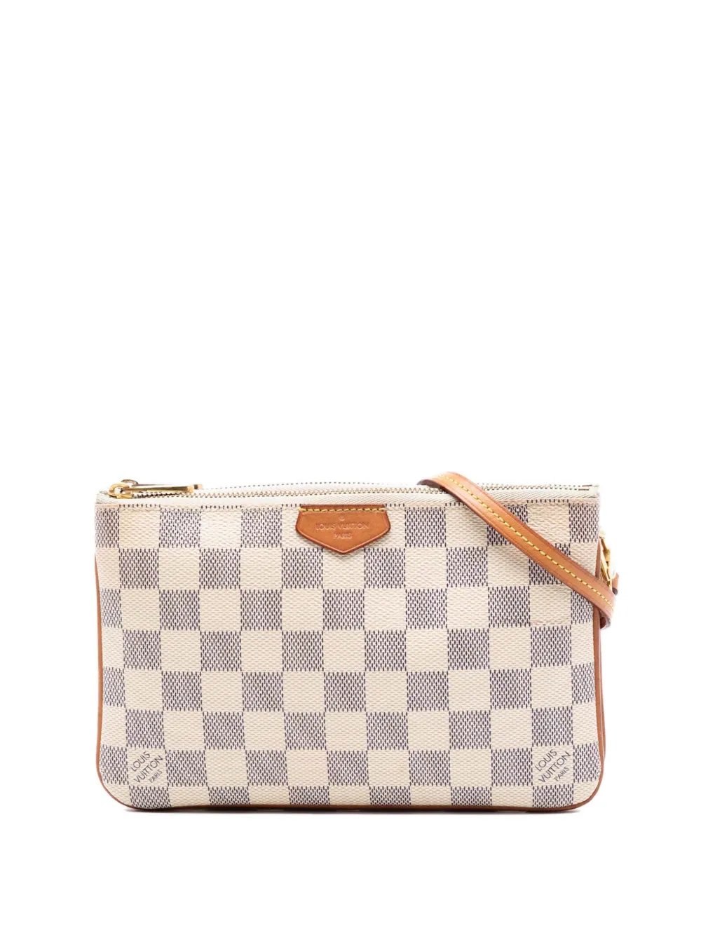 2019-2026 Damier Azur Double Zip Pochette crossbody bag