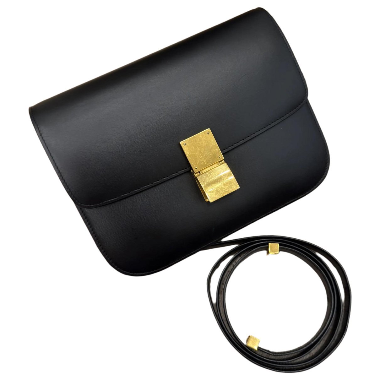 Classic leather crossbody bag