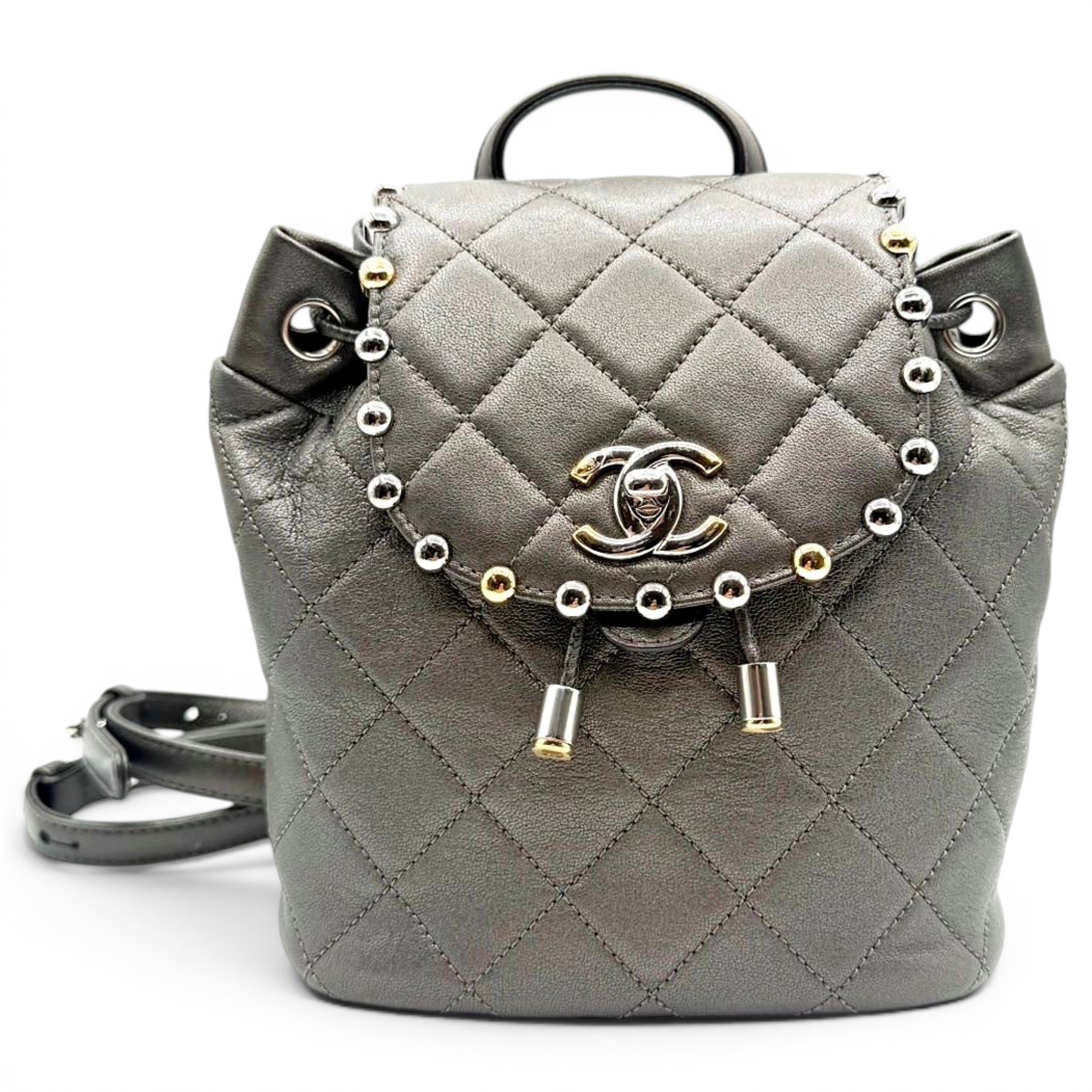 Leather backpack