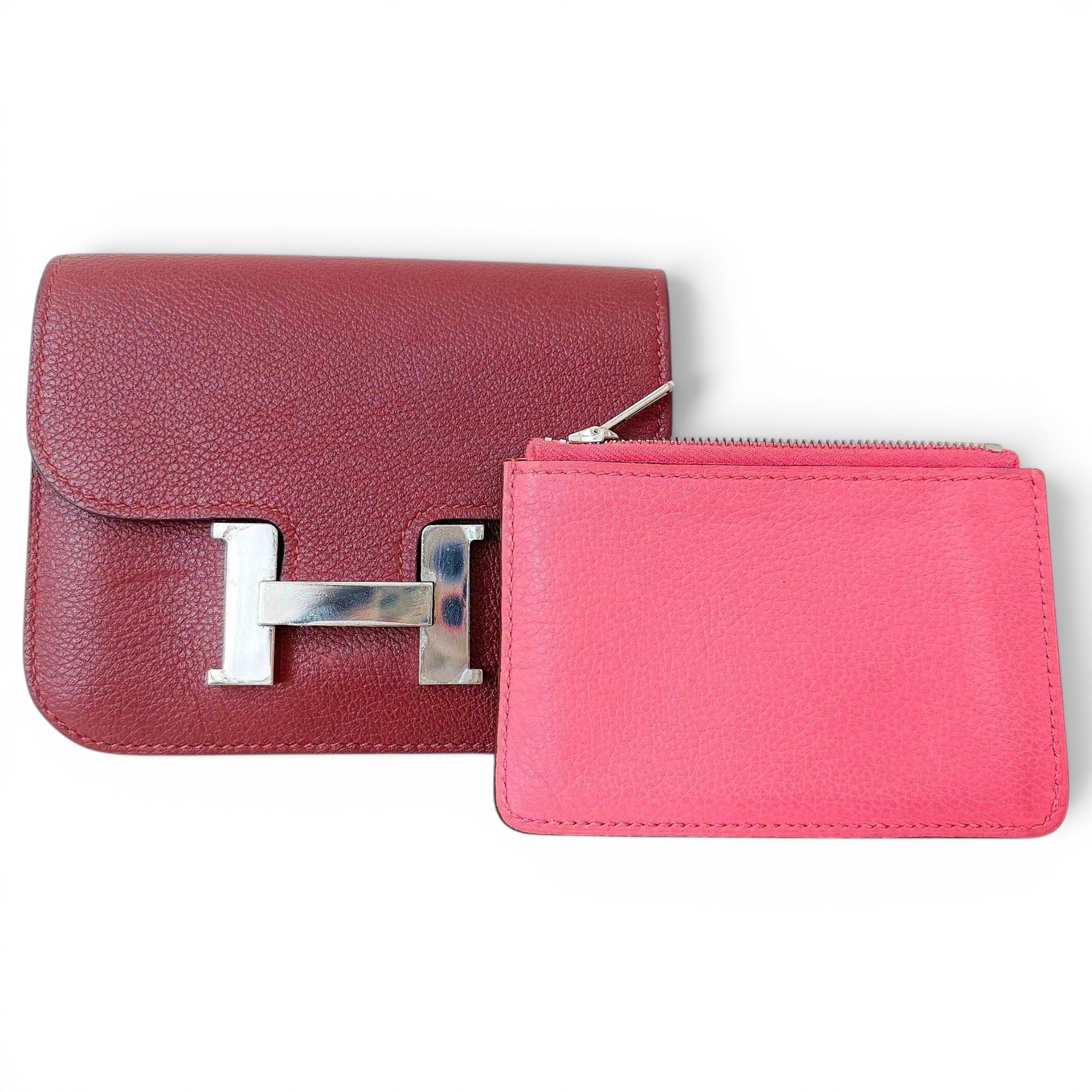 Constance leather clutch bag