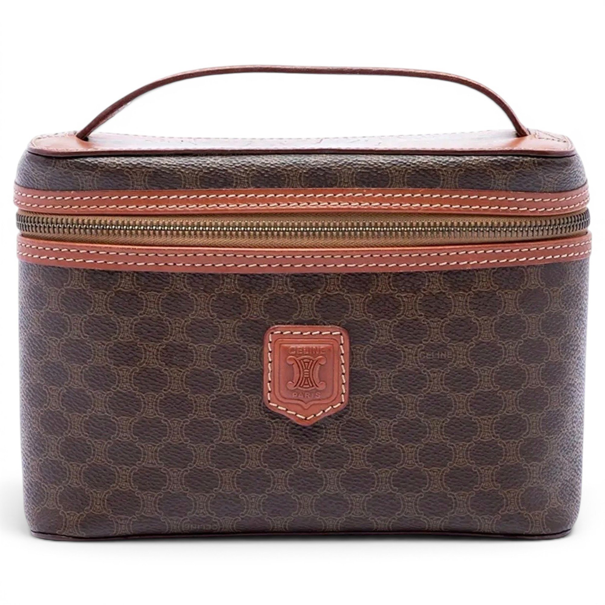 Leather clutch bag