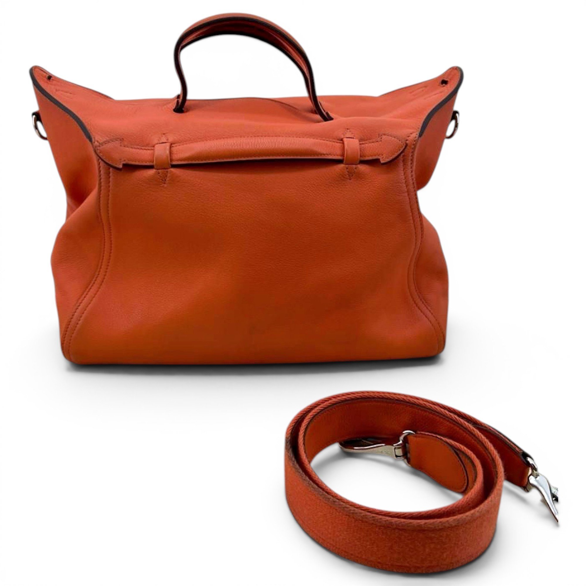 Hermes Oxer Handbag Capucine Evercolor Leather