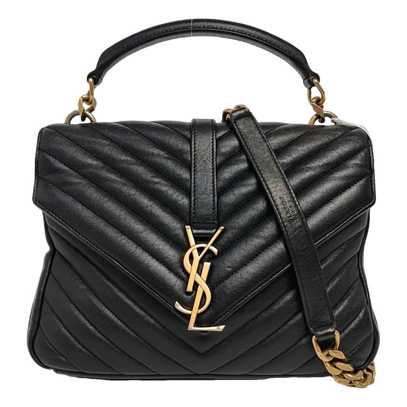 Collége monogramme leather handbag