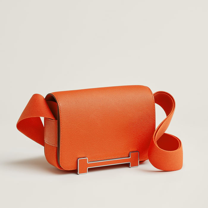 Orange Minium Hermès Geta Bag