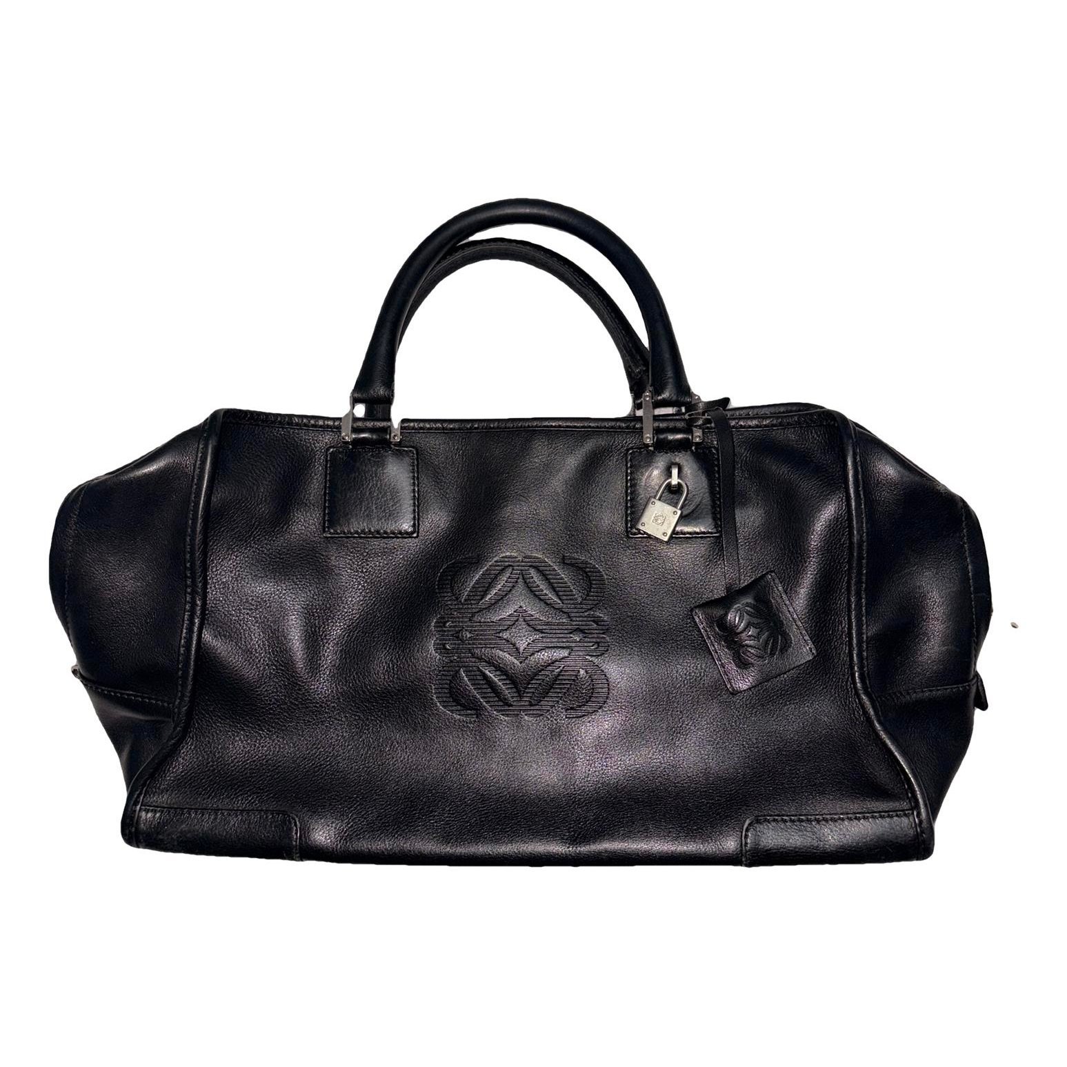 Leather clutch bag