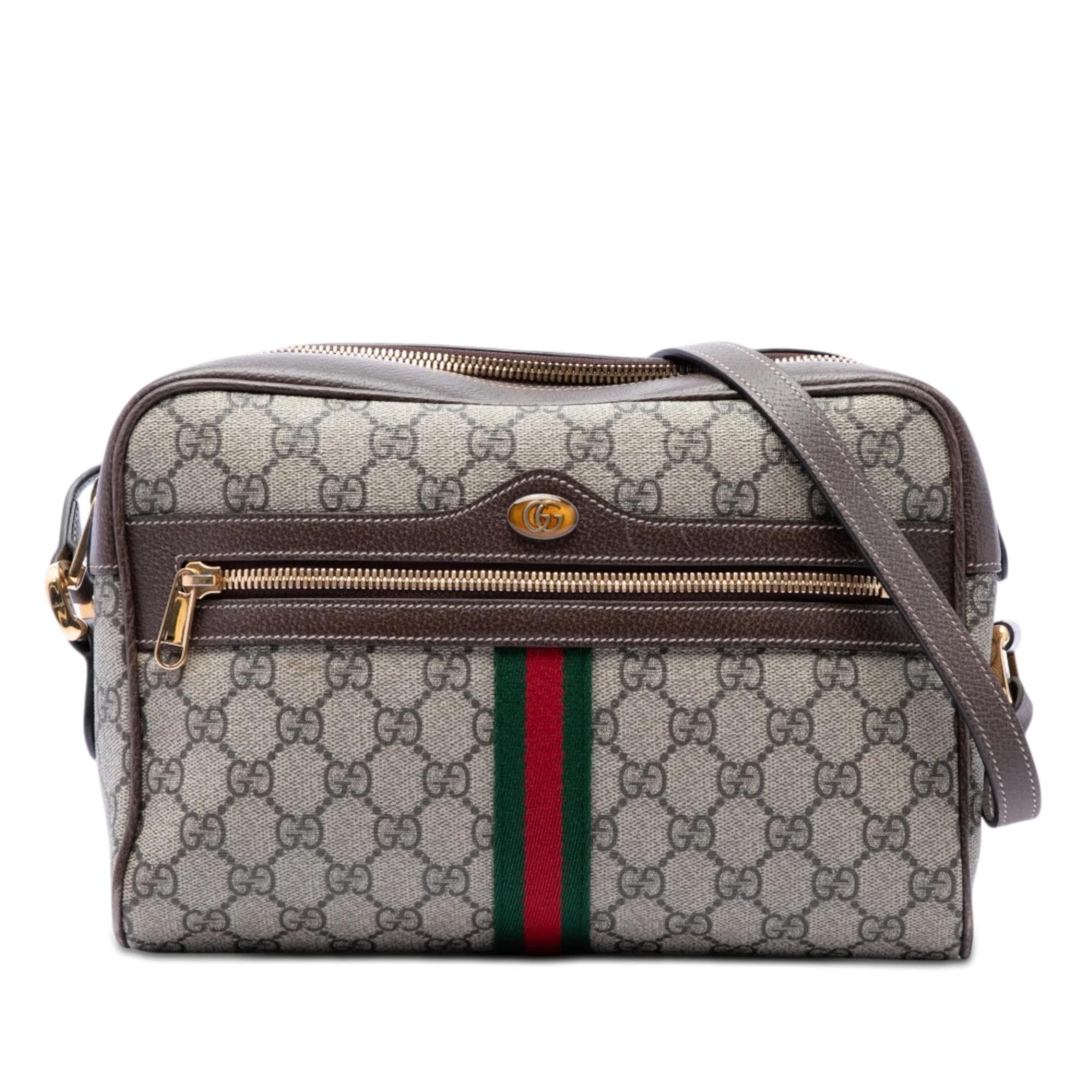 Ophidia leather crossbody bag