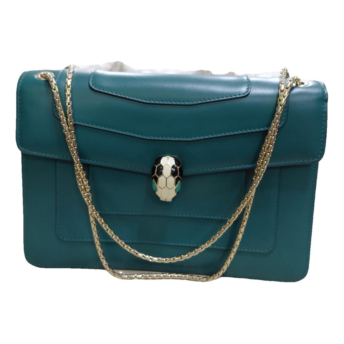 Serpenti leather handbag