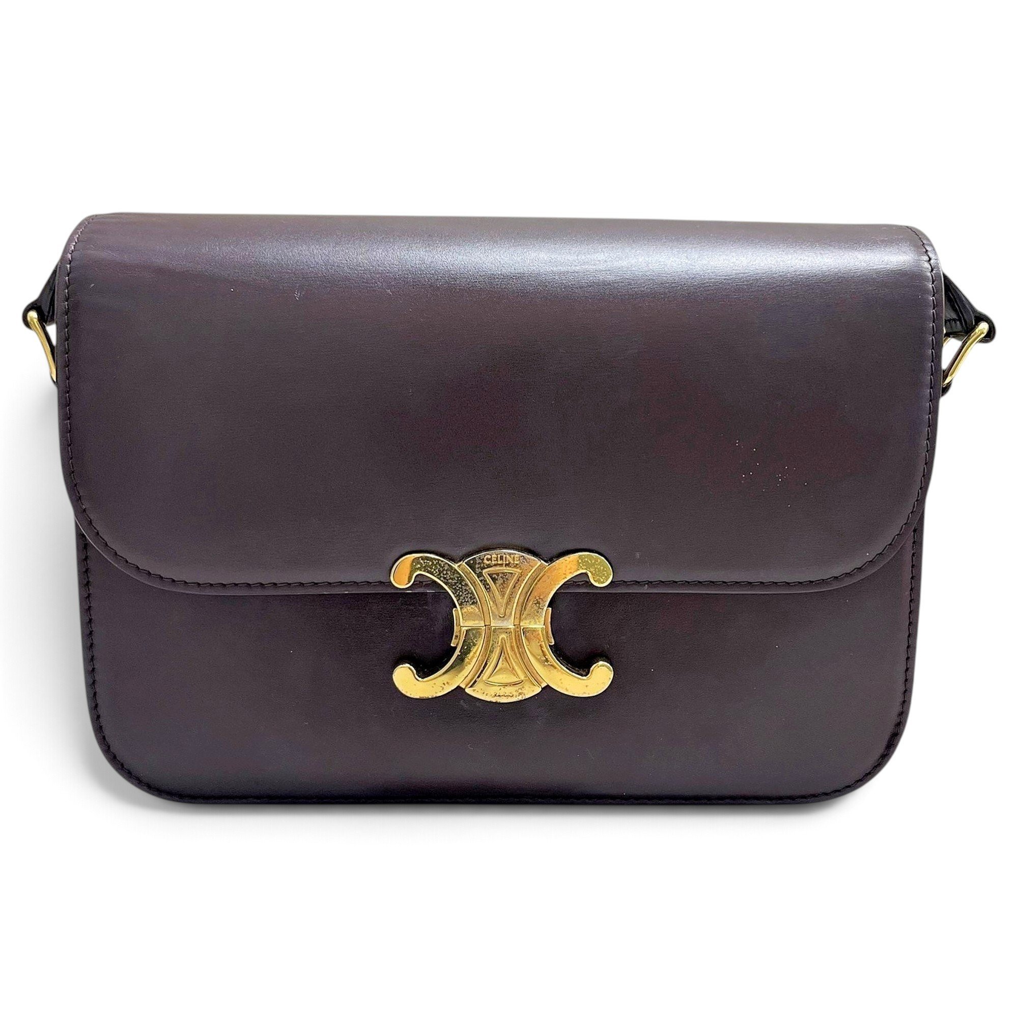 Triomphe leather handbag