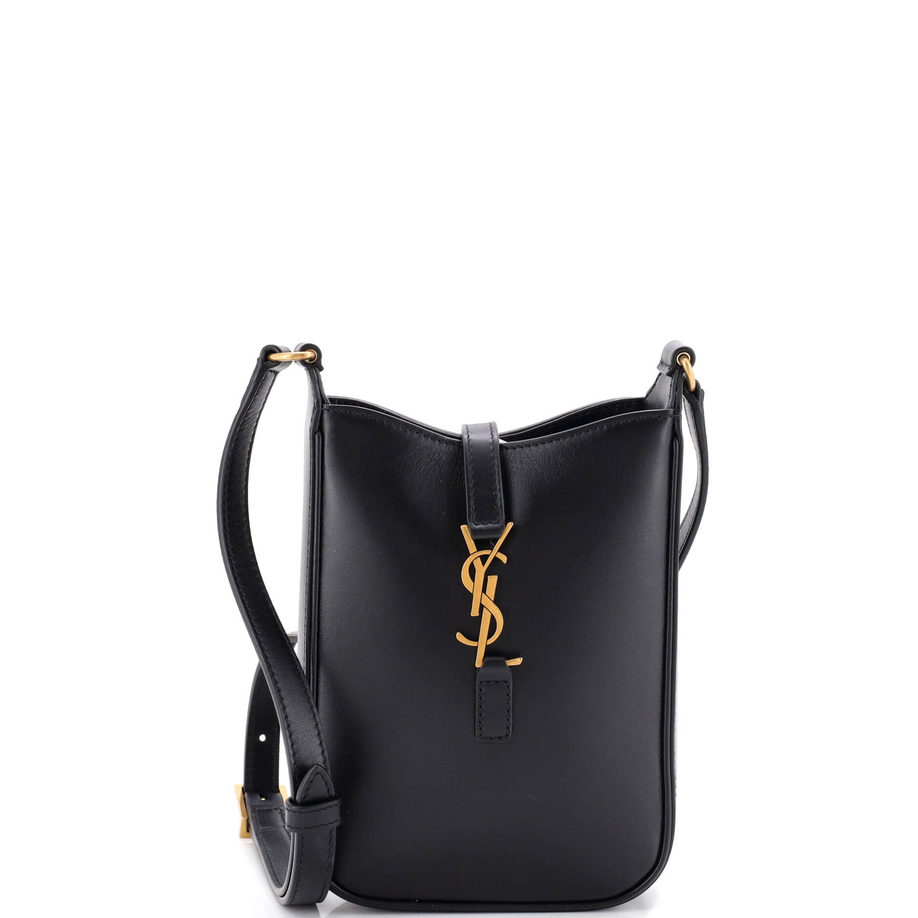 Le 5 a 7 Vertical Shoulder Bag Leather Mini