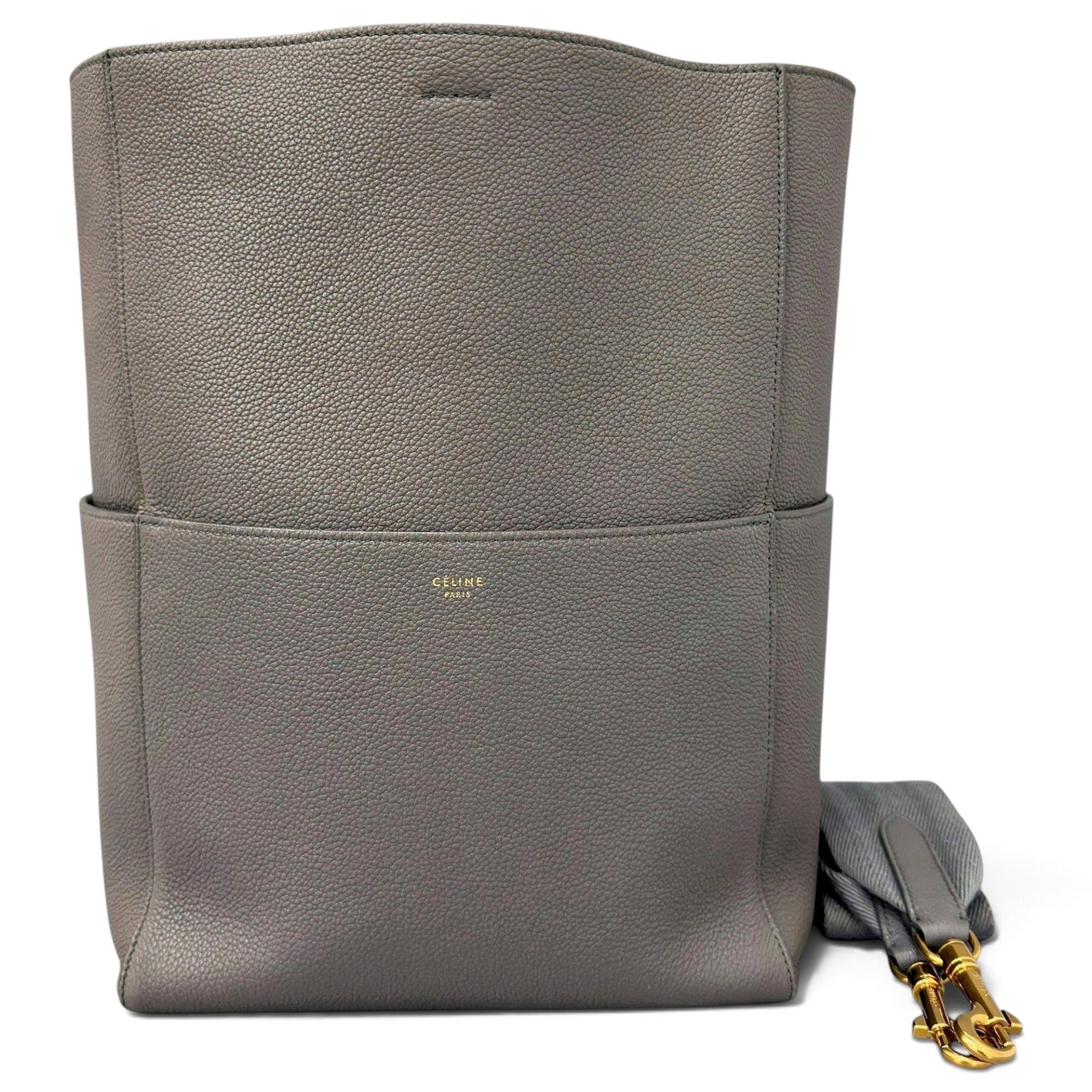Seau Sangle leather handbag