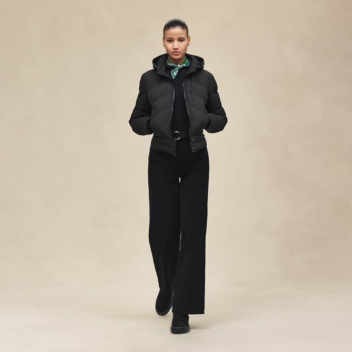 Noir Short Puffer Coat