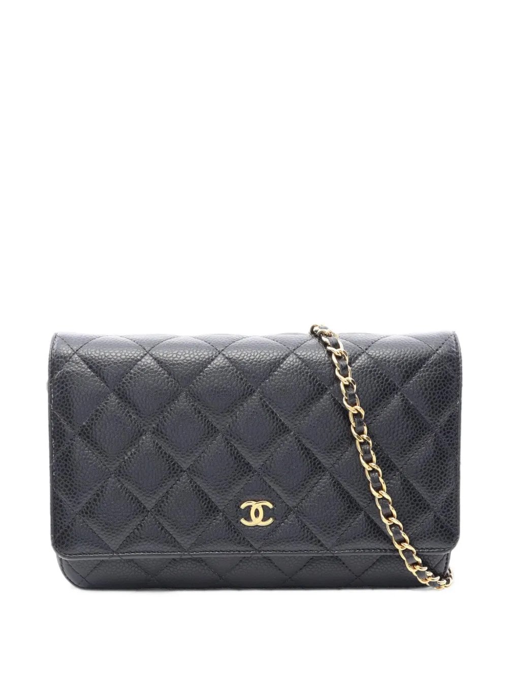 matelassé Caviar leather shoulder bag