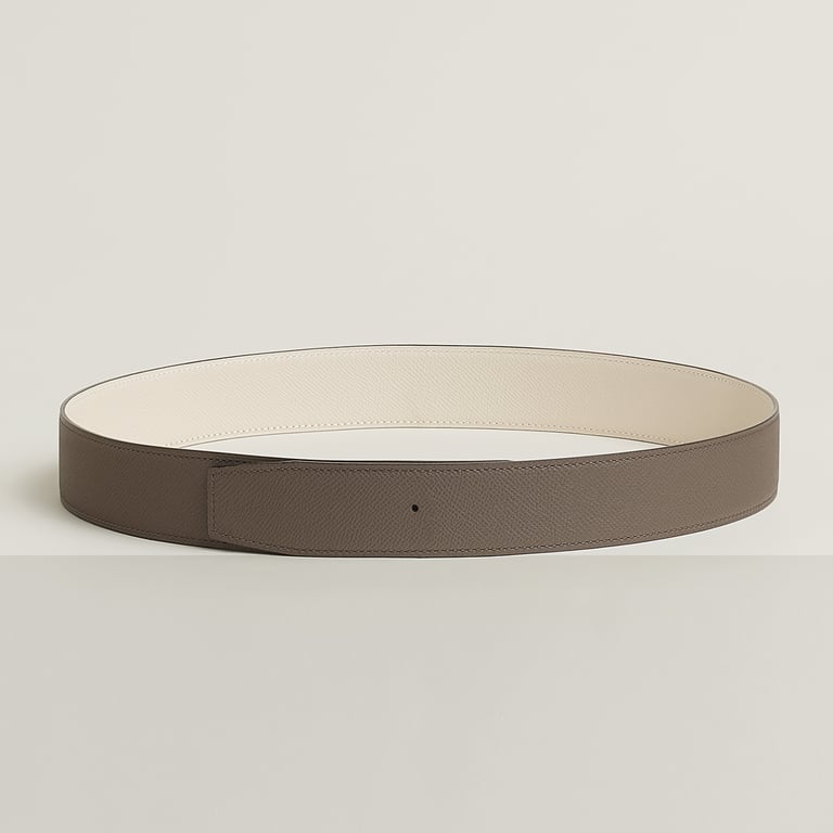 Reversible leather strap 38 mm