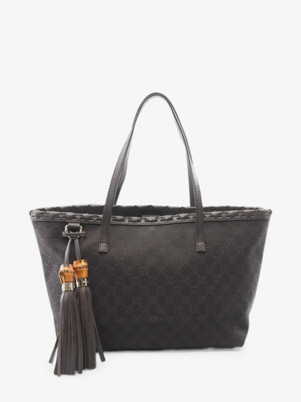 2000s Bamboo GG canvas tote bag