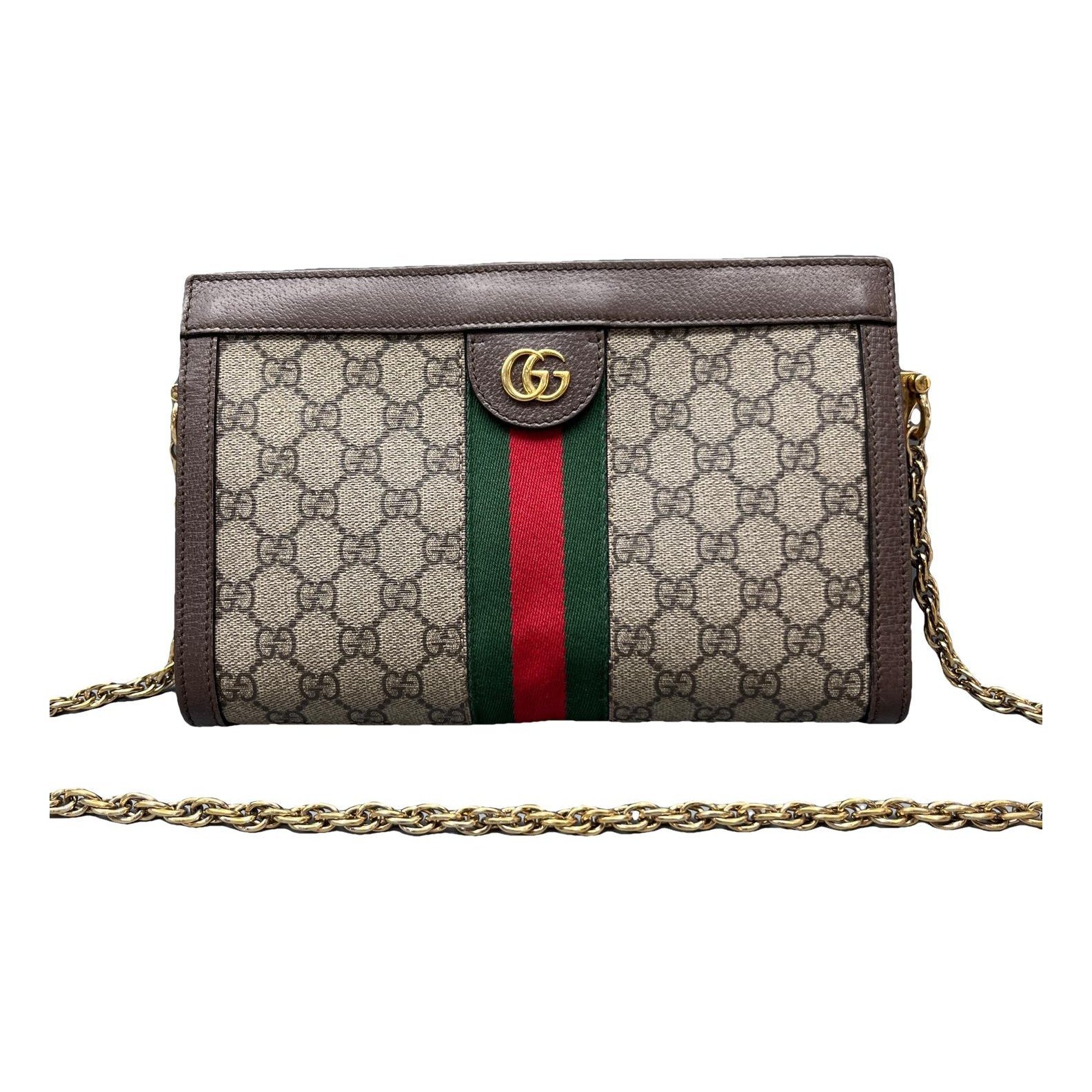 Ophidia Chain leather handbag