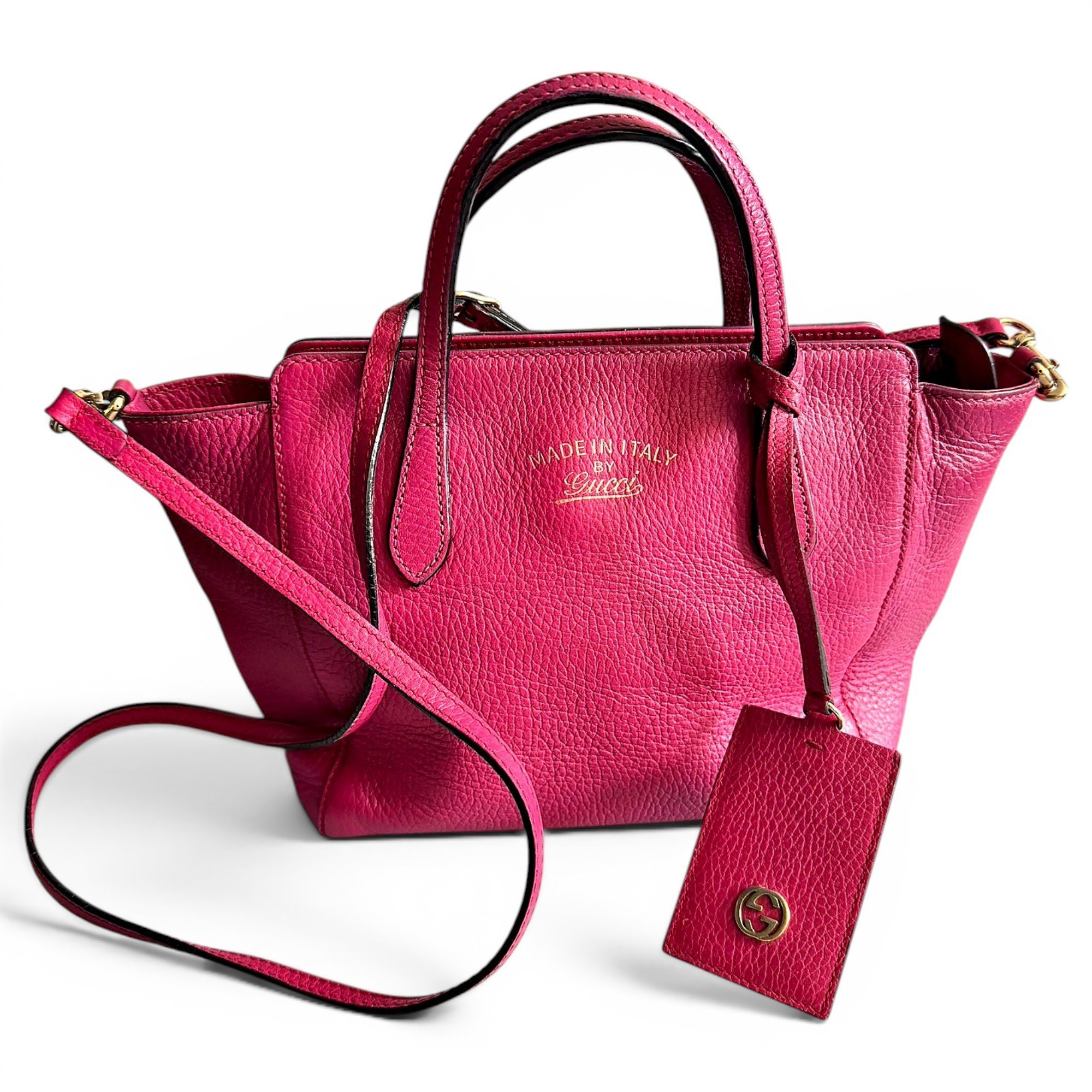 Swing leather tote