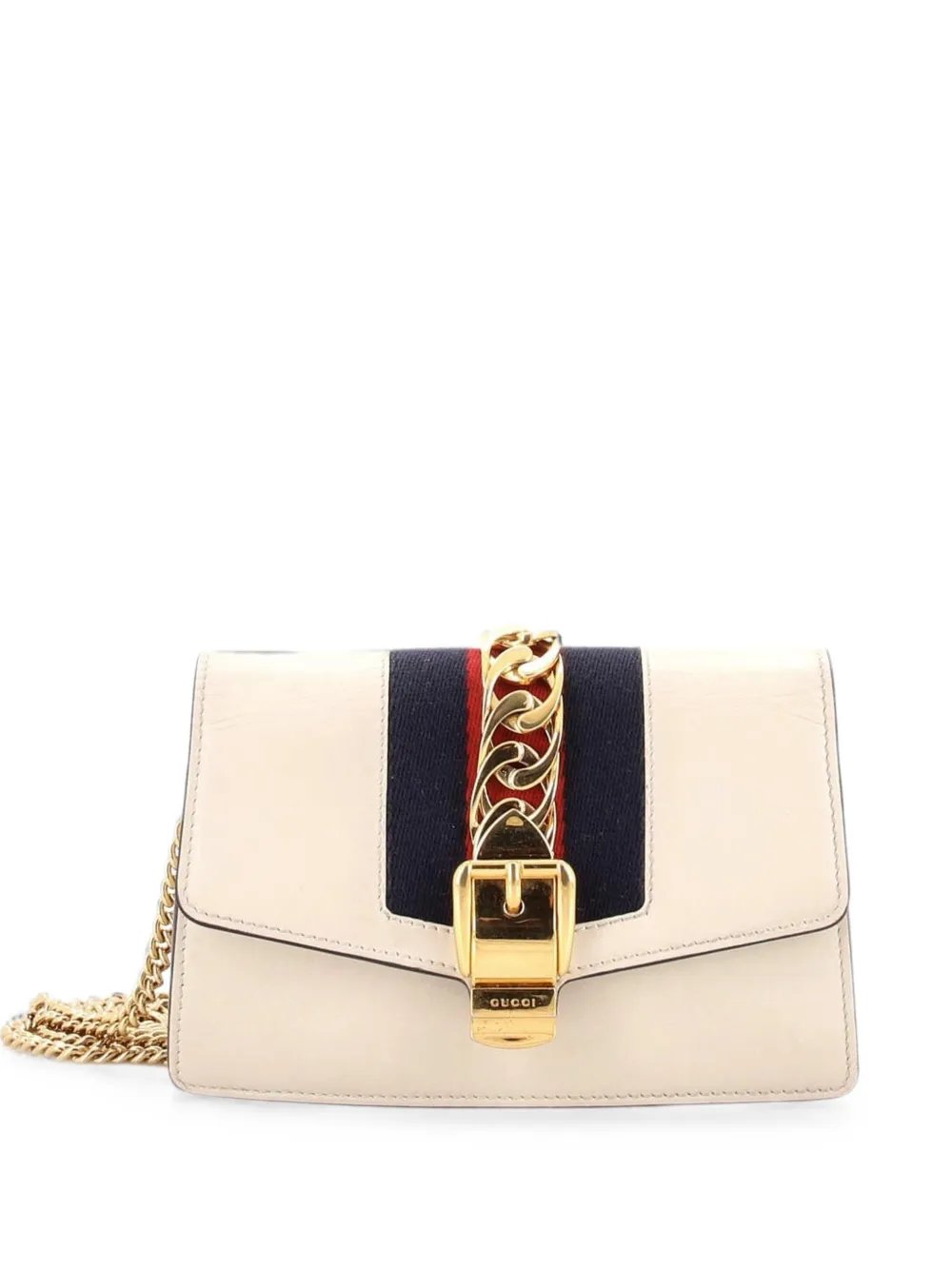 Sylvie Chain Shoulder Bag Leather Super Mini crossbody bag