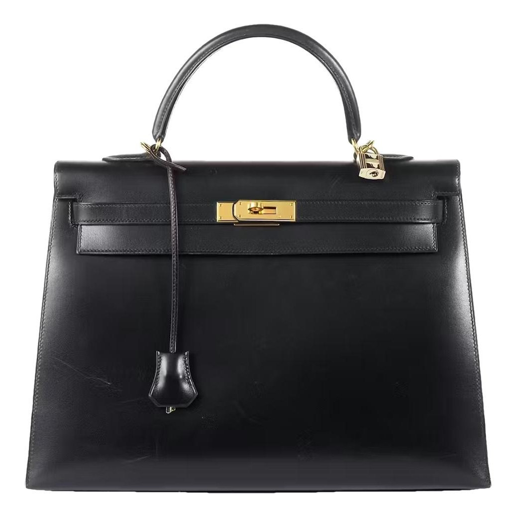 Hermes Kelly 35 Handbag Black