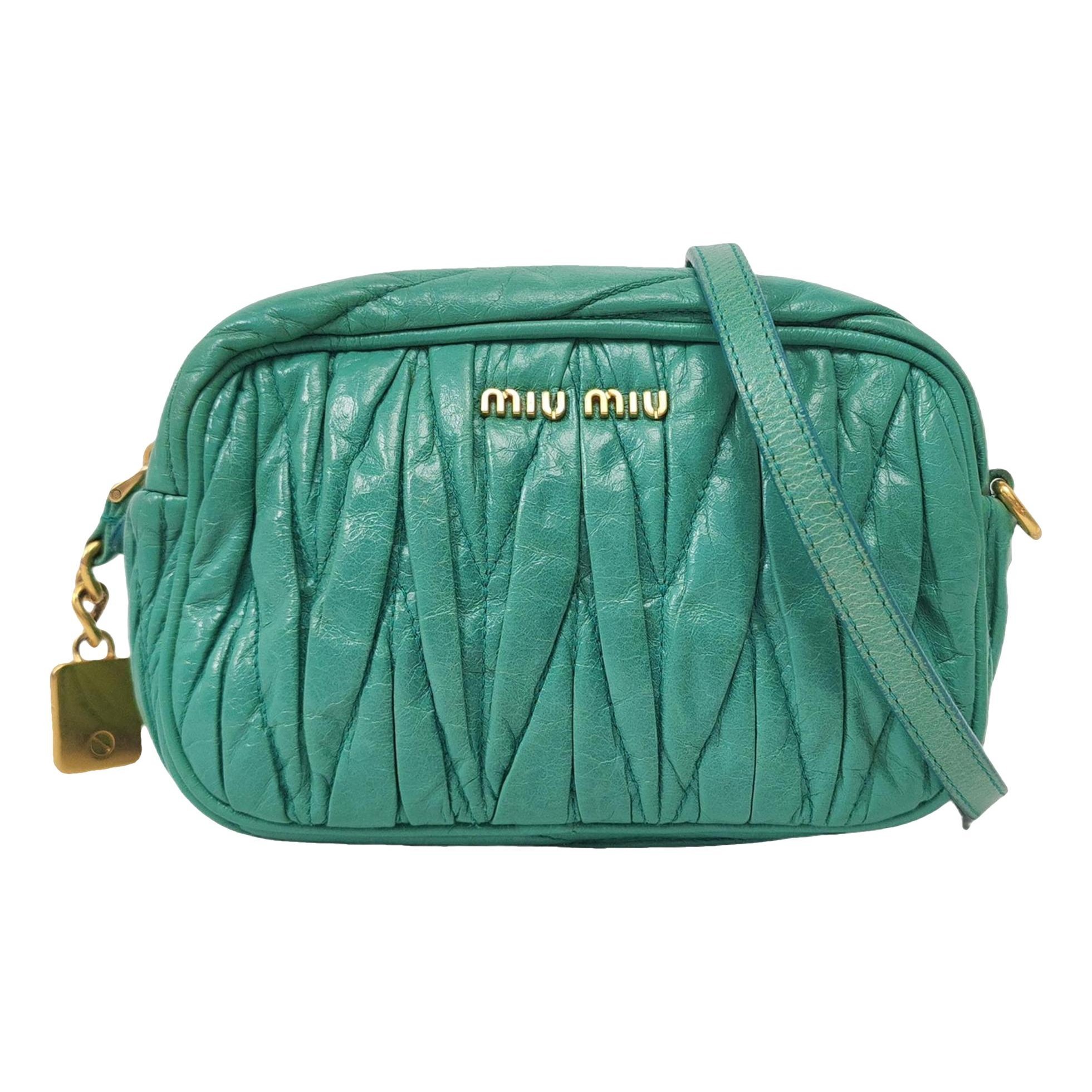 Miu Confidential leather crossbody bag