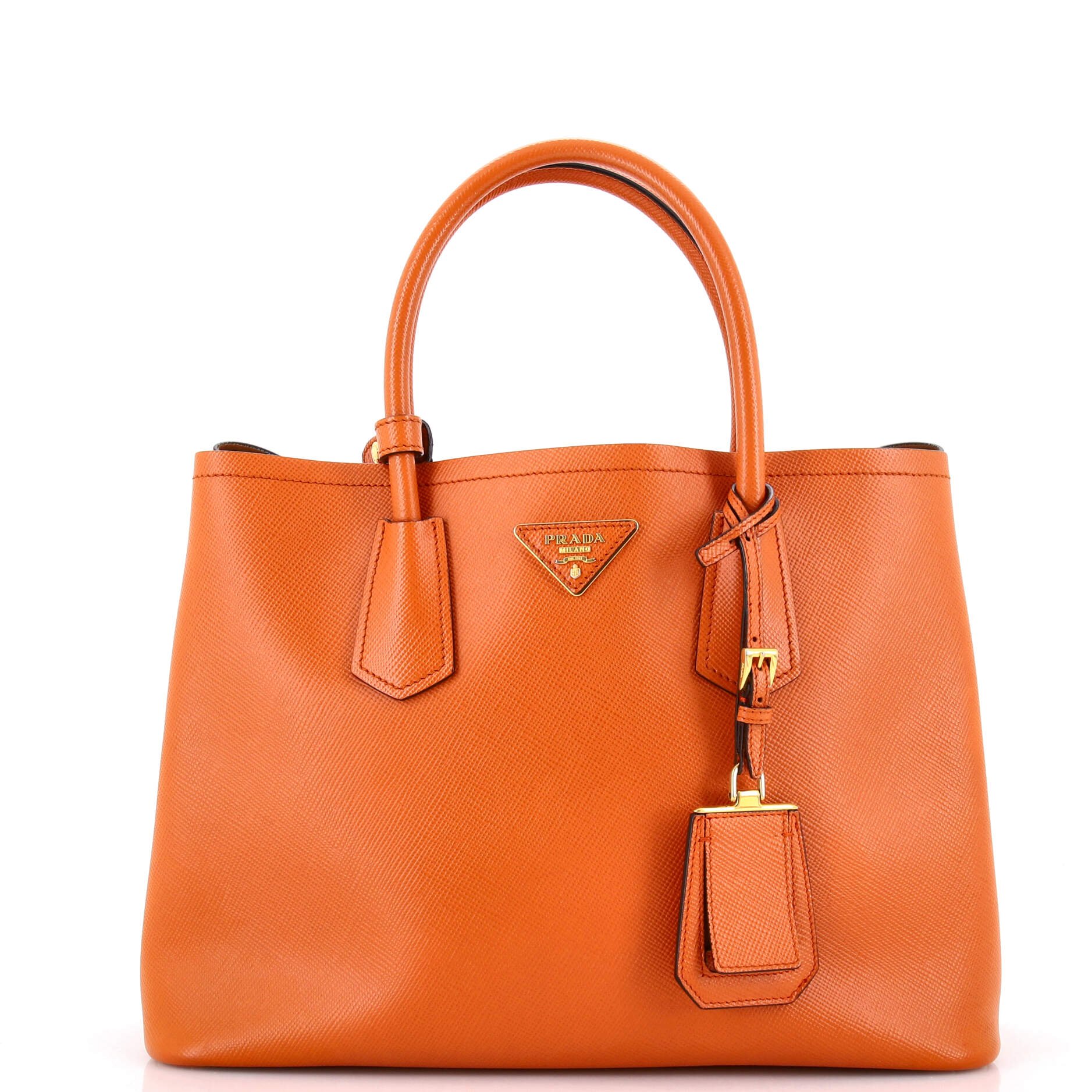 Prada Cuir Double Tote Saffiano Leather Medium