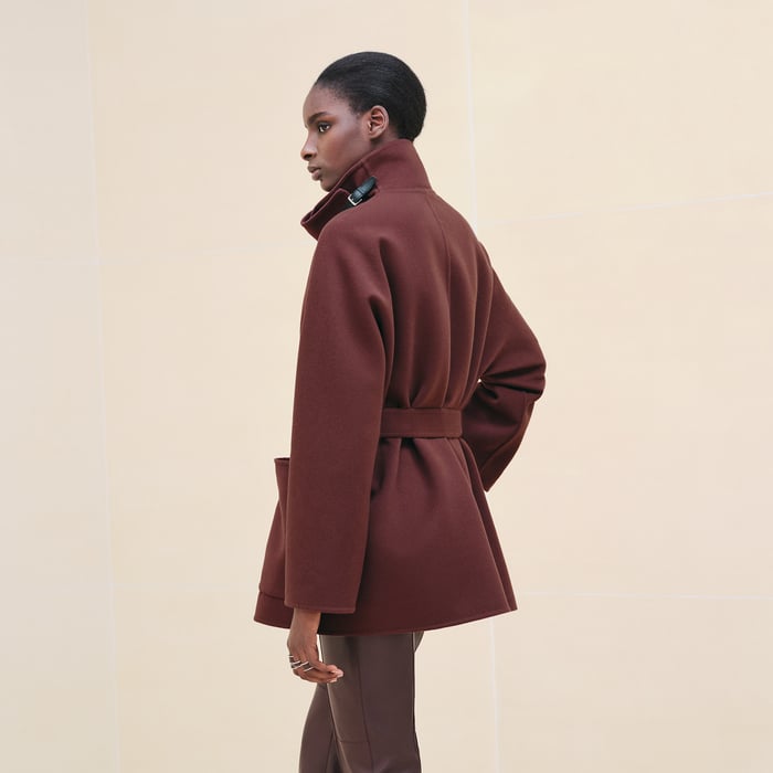 Marron Auburn Cashmere Coat