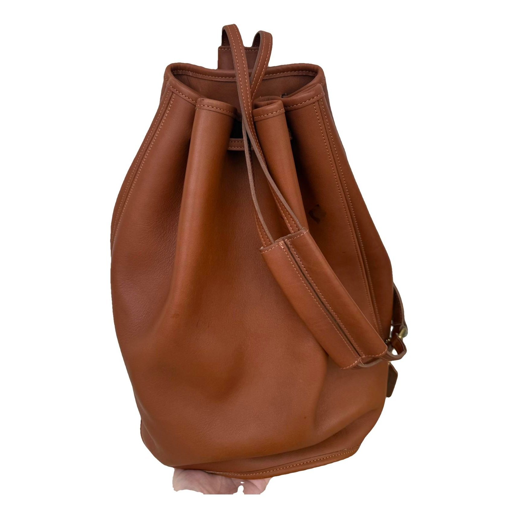 Leather backpack