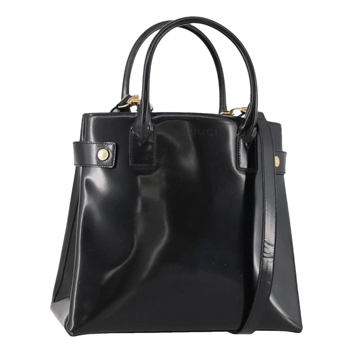 Patent leather tote