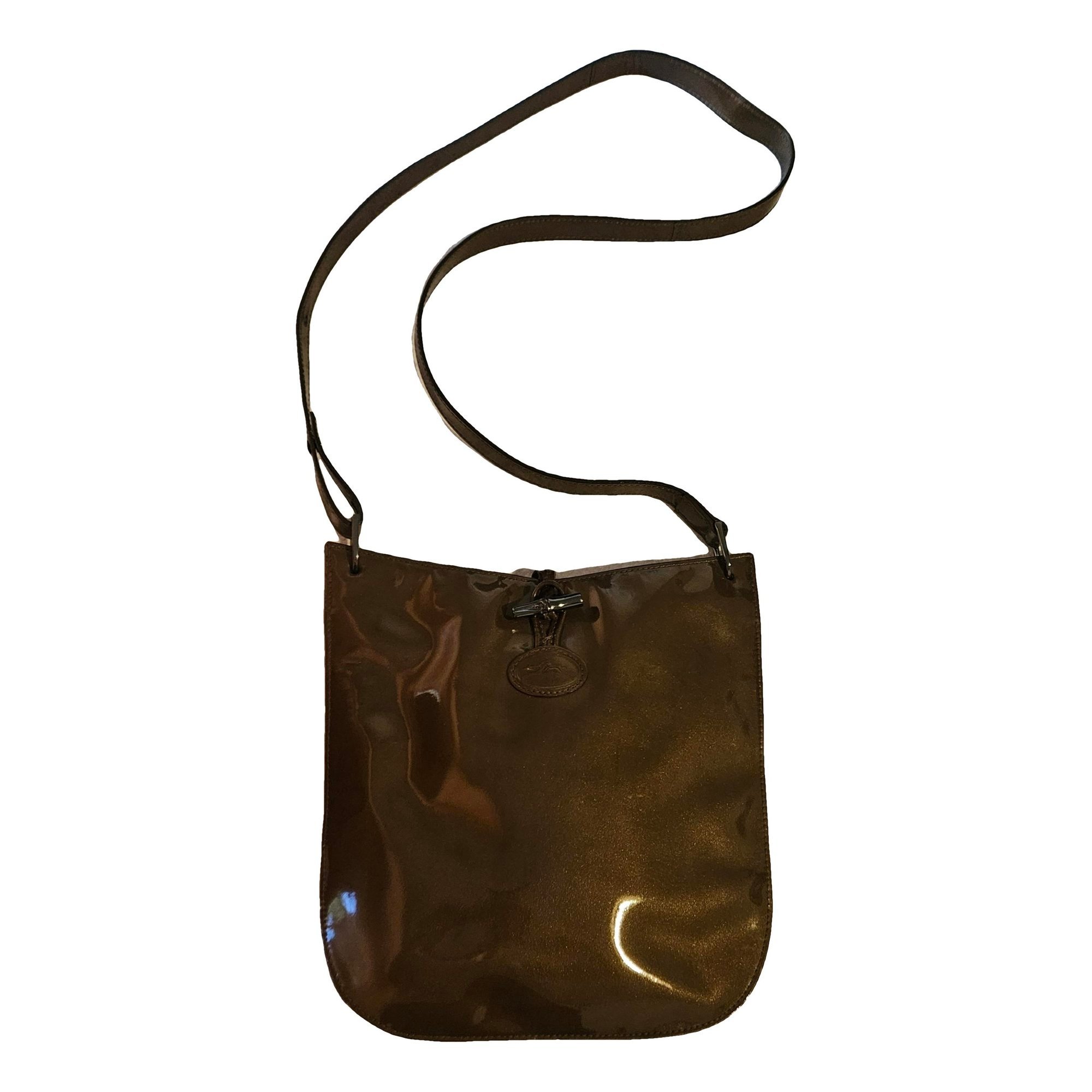 Roseau patent leather crossbody bag
