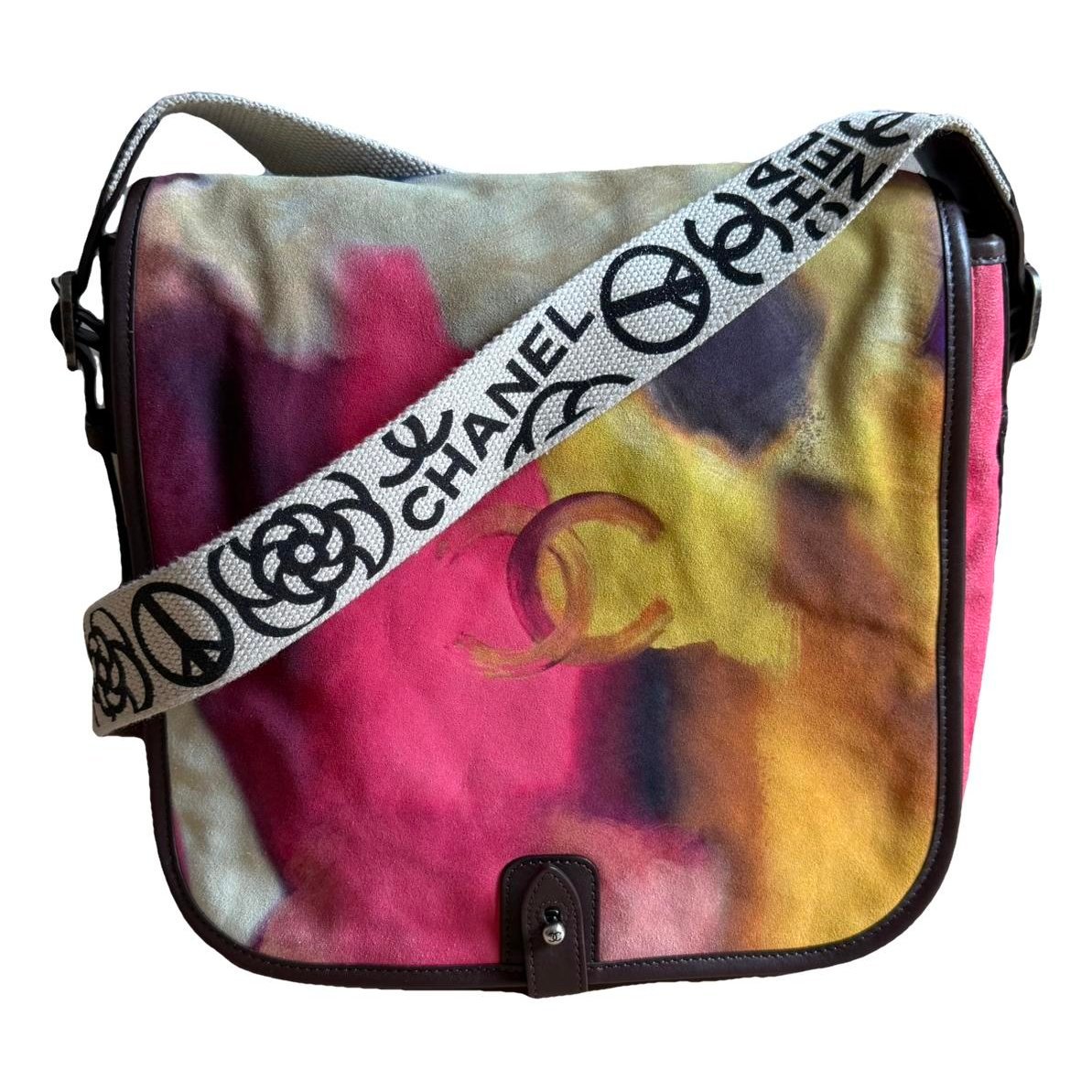 Graffiti leather handbag
