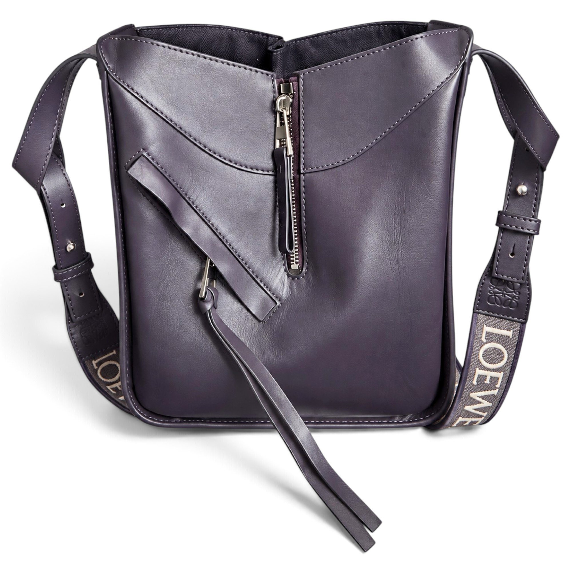 Hammock leather handbag