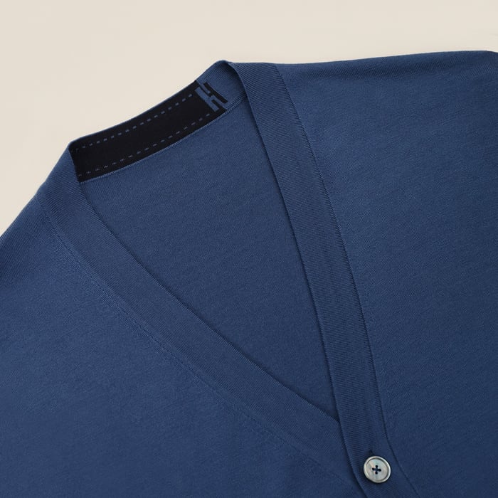 Indigo "Detail H" Buttoned Cardigan