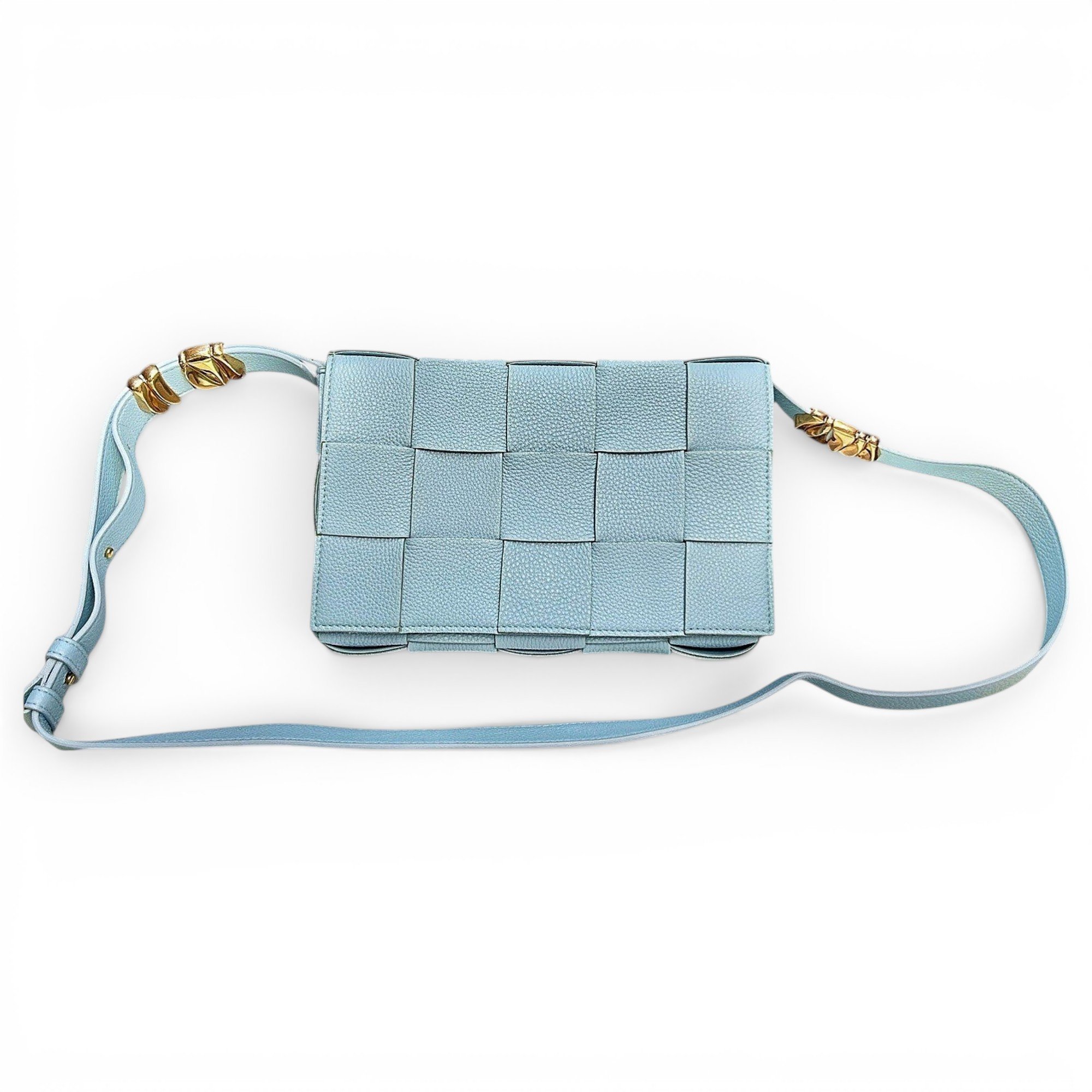 Cassette leather handbag