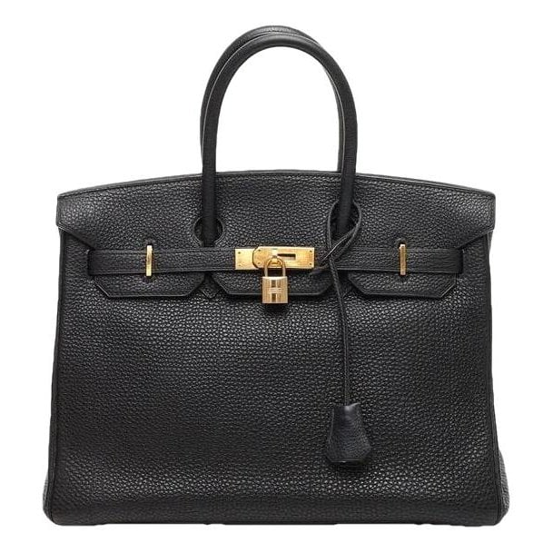 Hermes Birkin 35 Handbag Black Togo Leather 2003