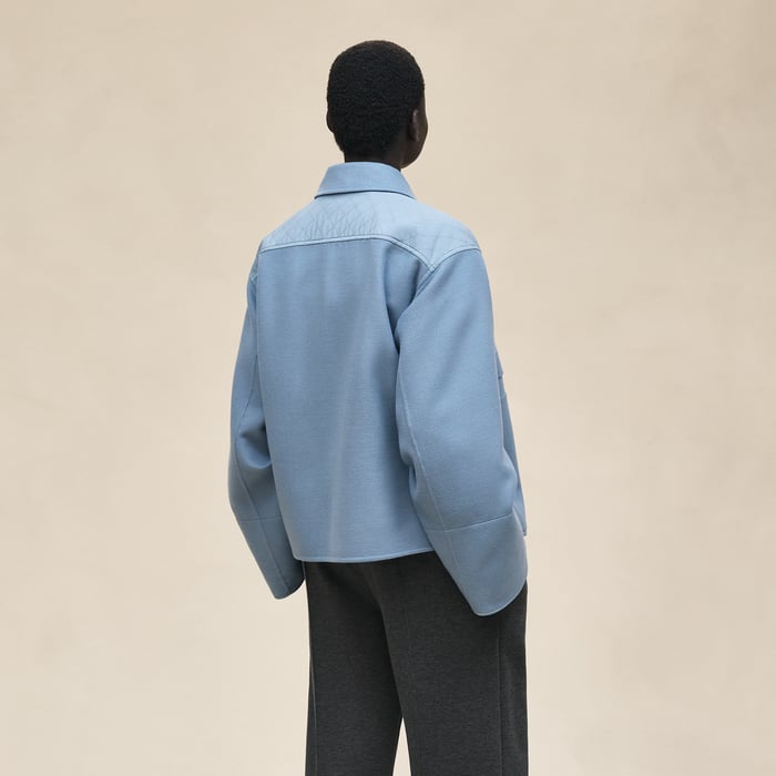 Bleu Adriatique "Chaine d'Ancre" Short Coat