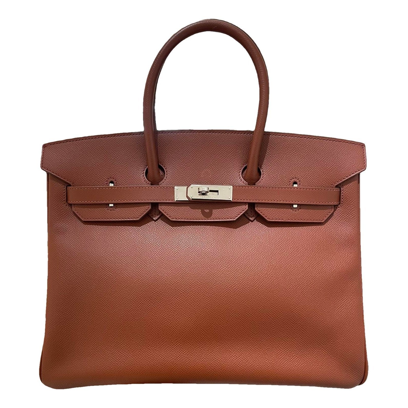 Birkin 35 leather handbag