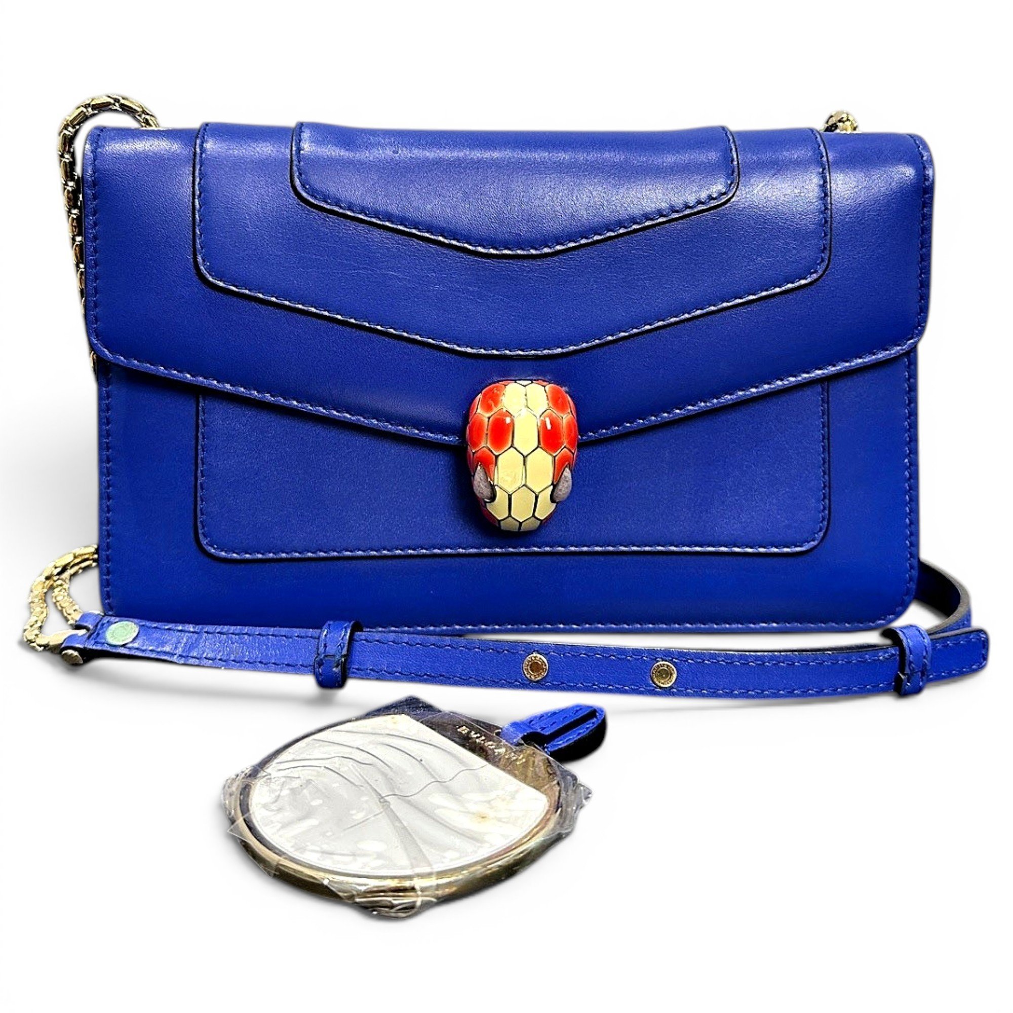 Serpenti leather handbag