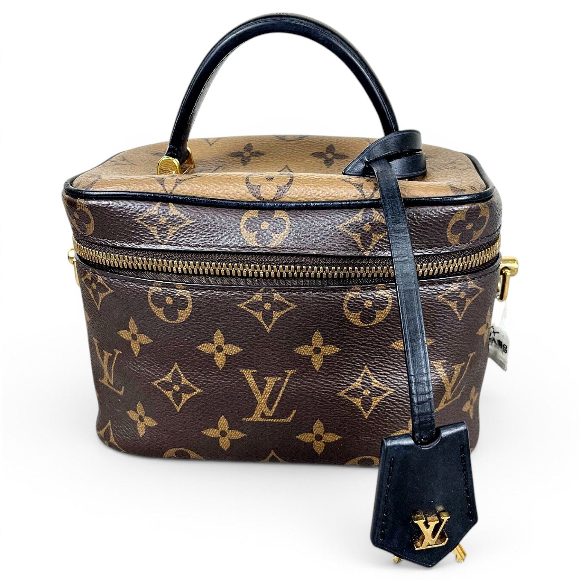 Vanity leather handbag