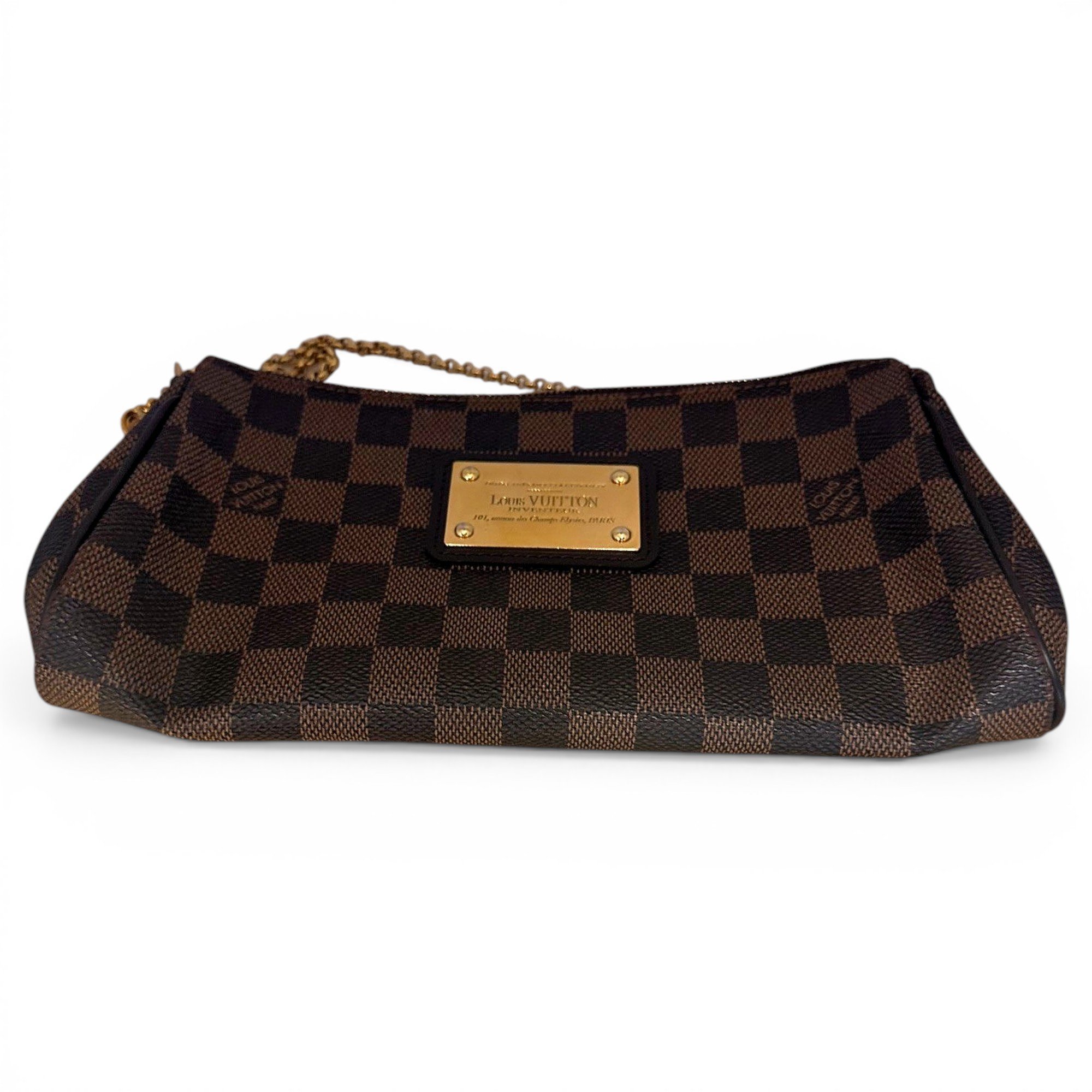 Leather clutch bag