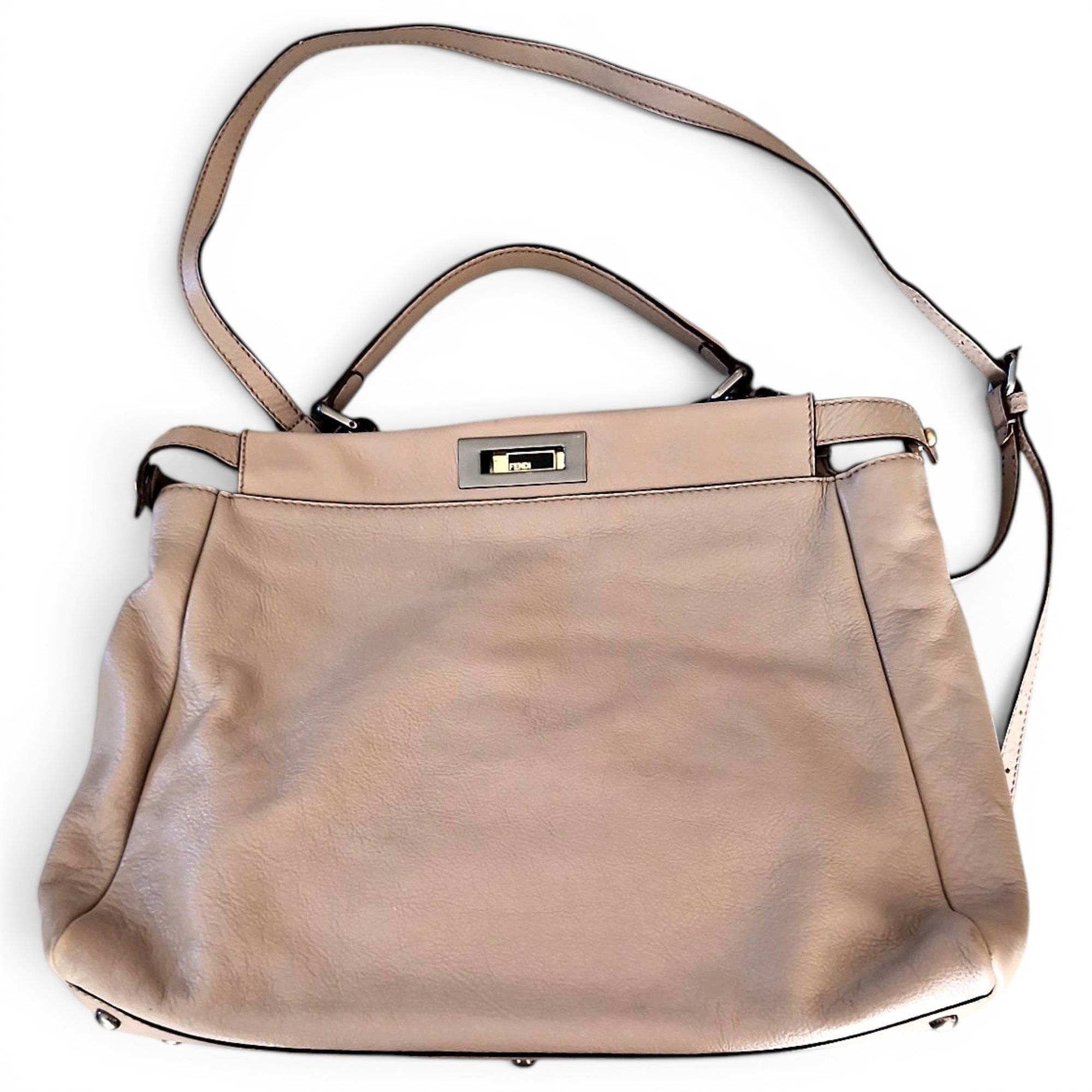 Peekaboo leather handbag