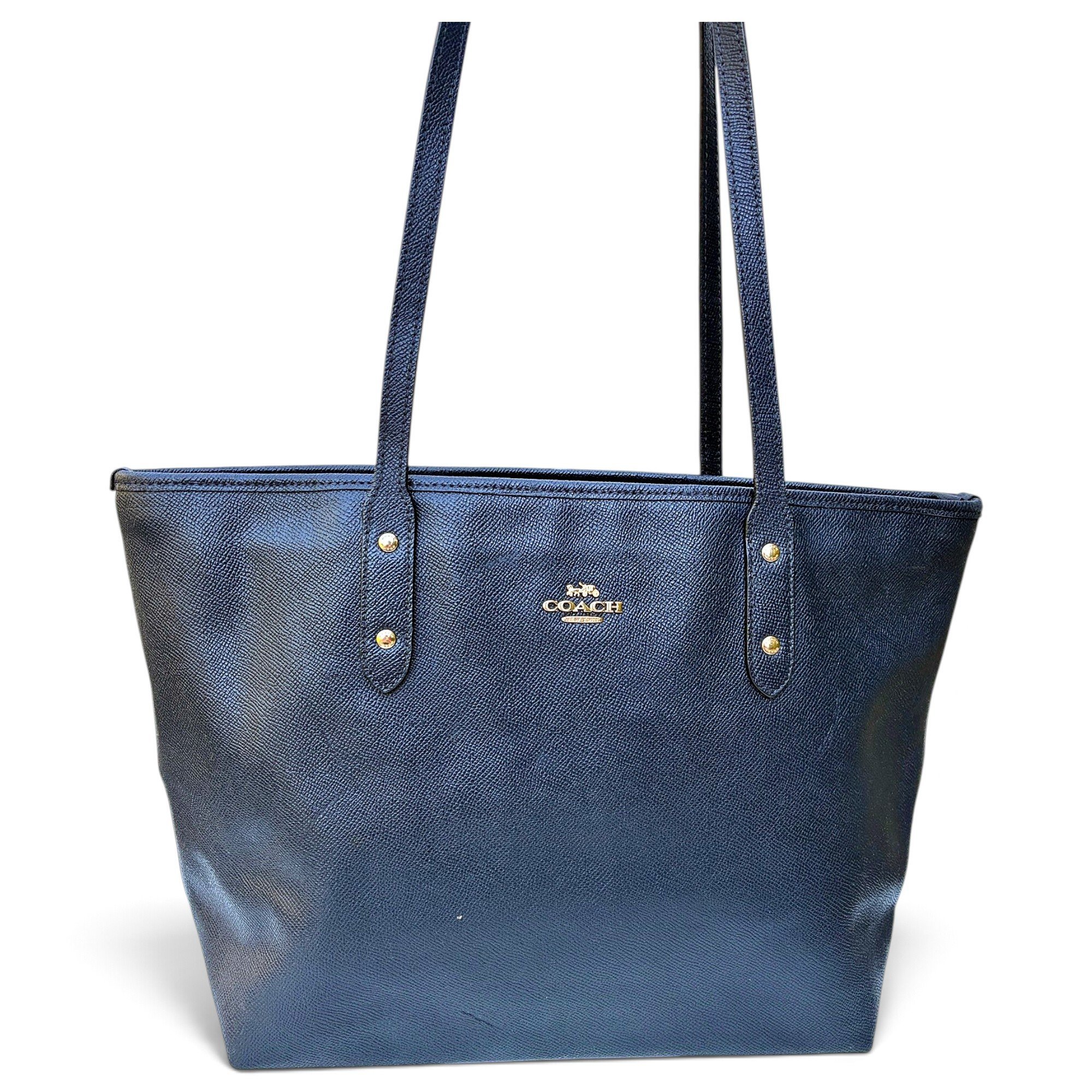 CITY ZIP TOTE leather tote