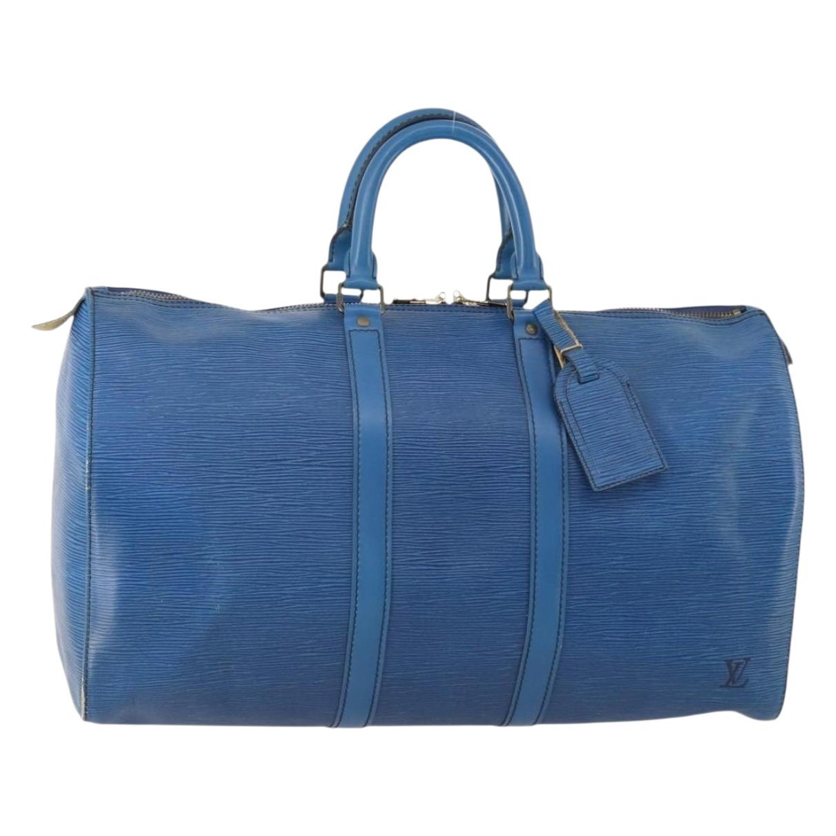 Keepall leather travel bag