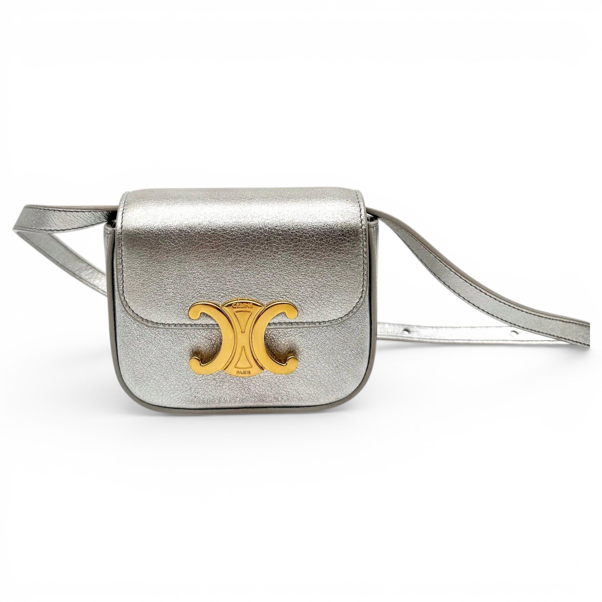 Triomphe leather handbag