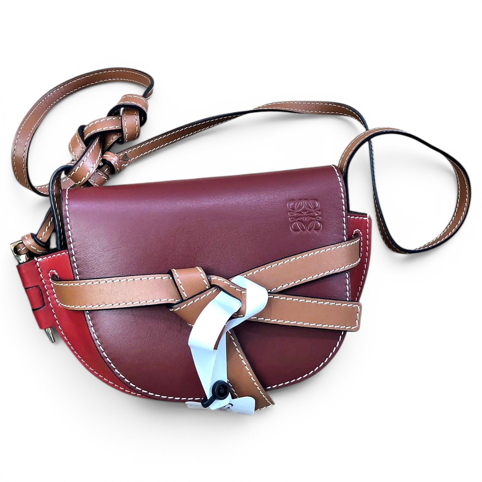 Gate leather crossbody bag