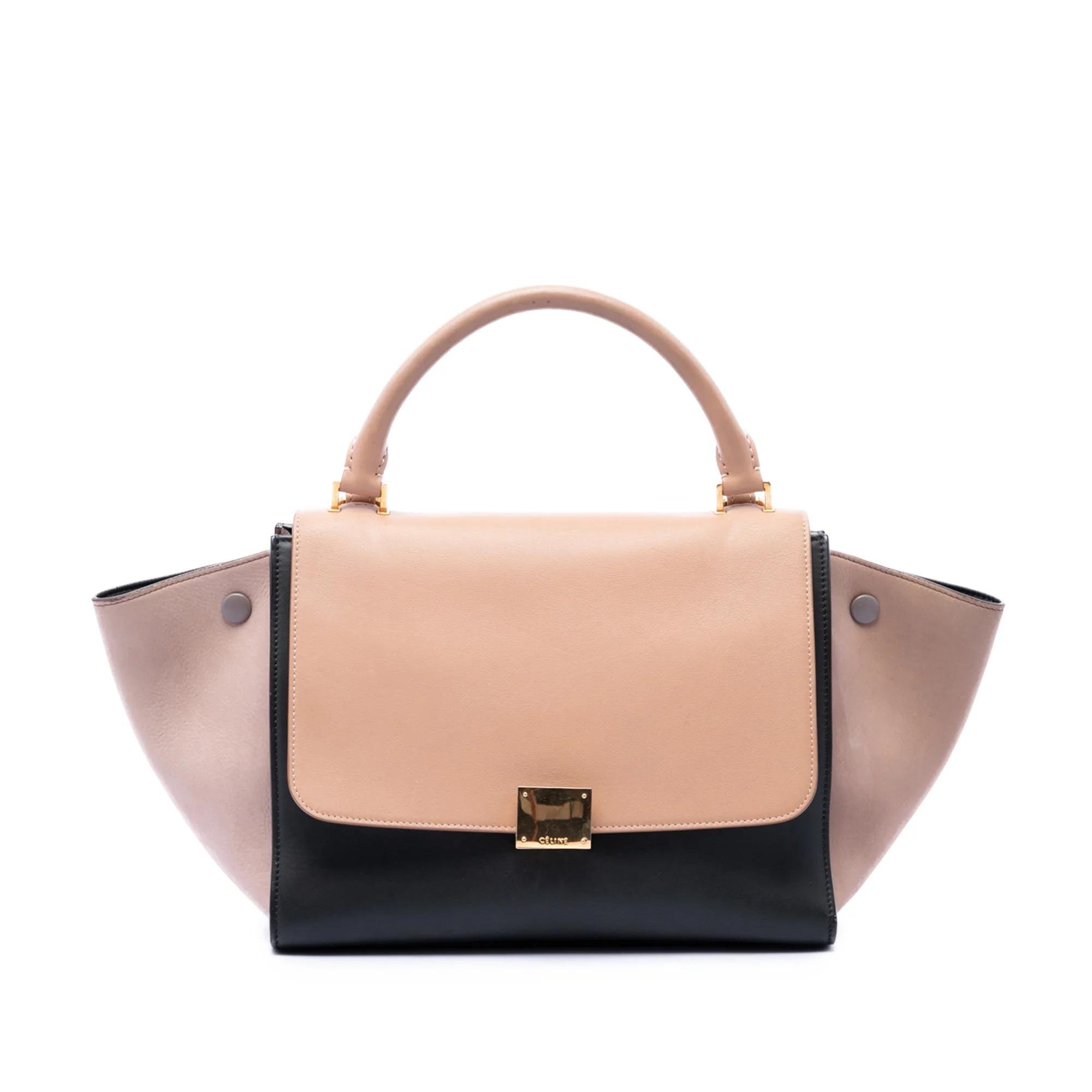 Trapèze pony-style calfskin handbag