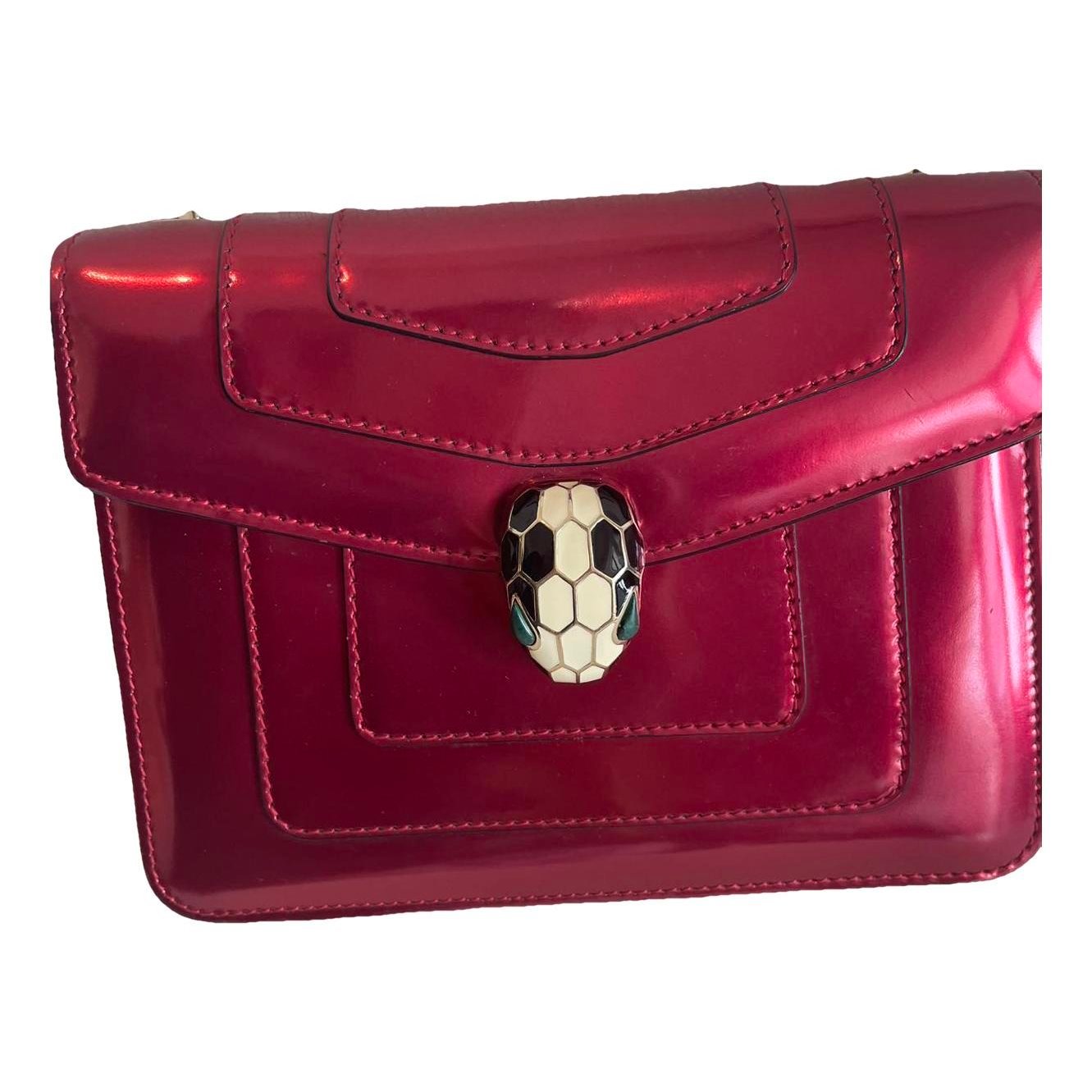 Serpenti patent leather handbag