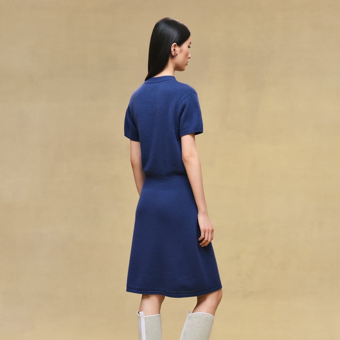 Bleu Outremer Cashmere Dress