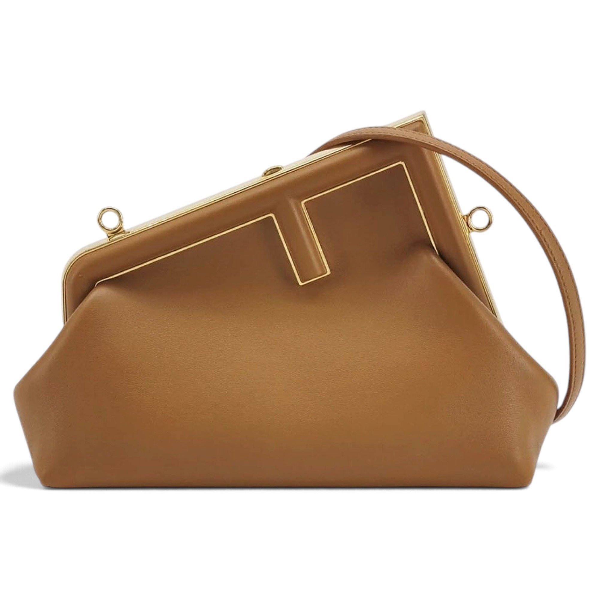 First leather handbag