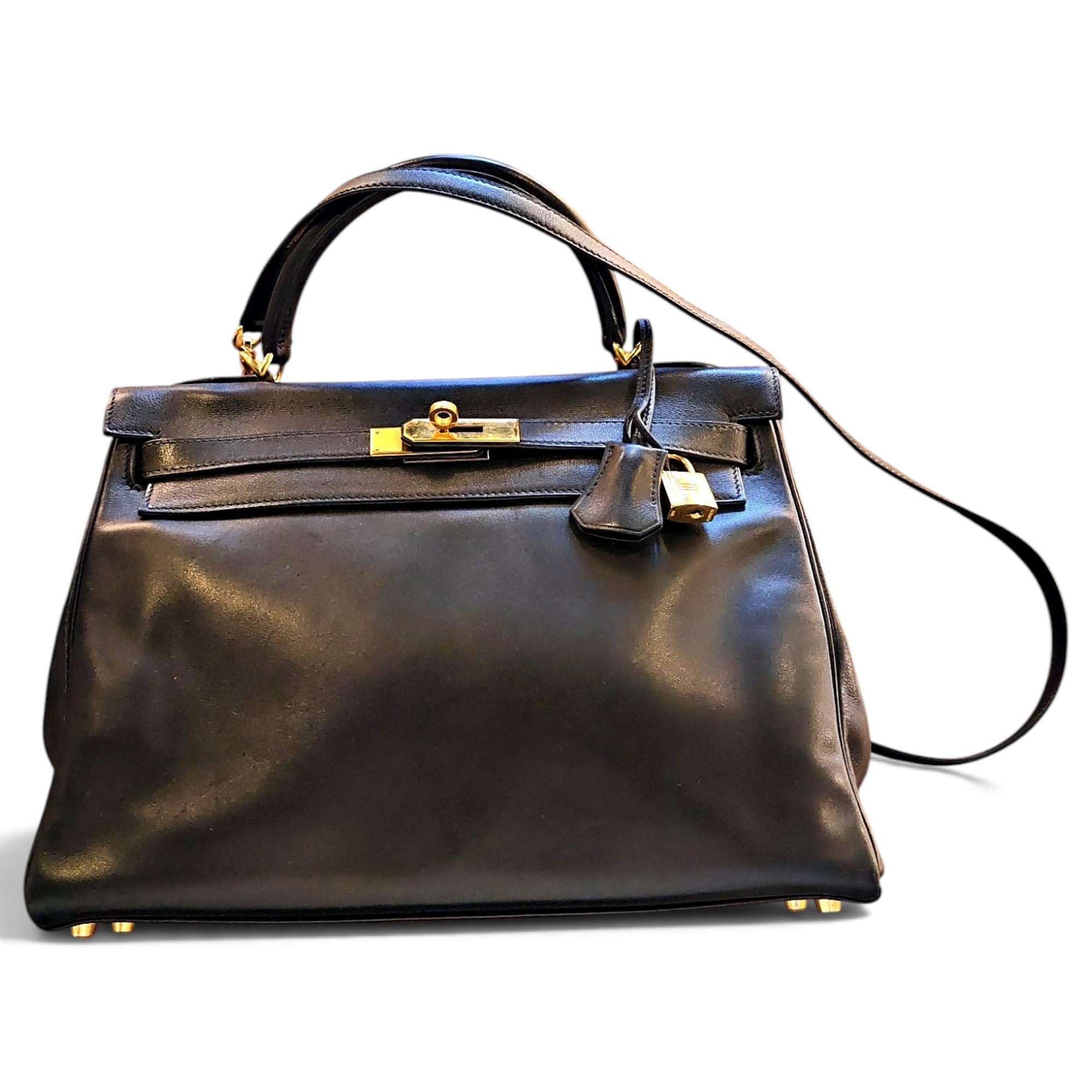Kelly 32 leather handbag