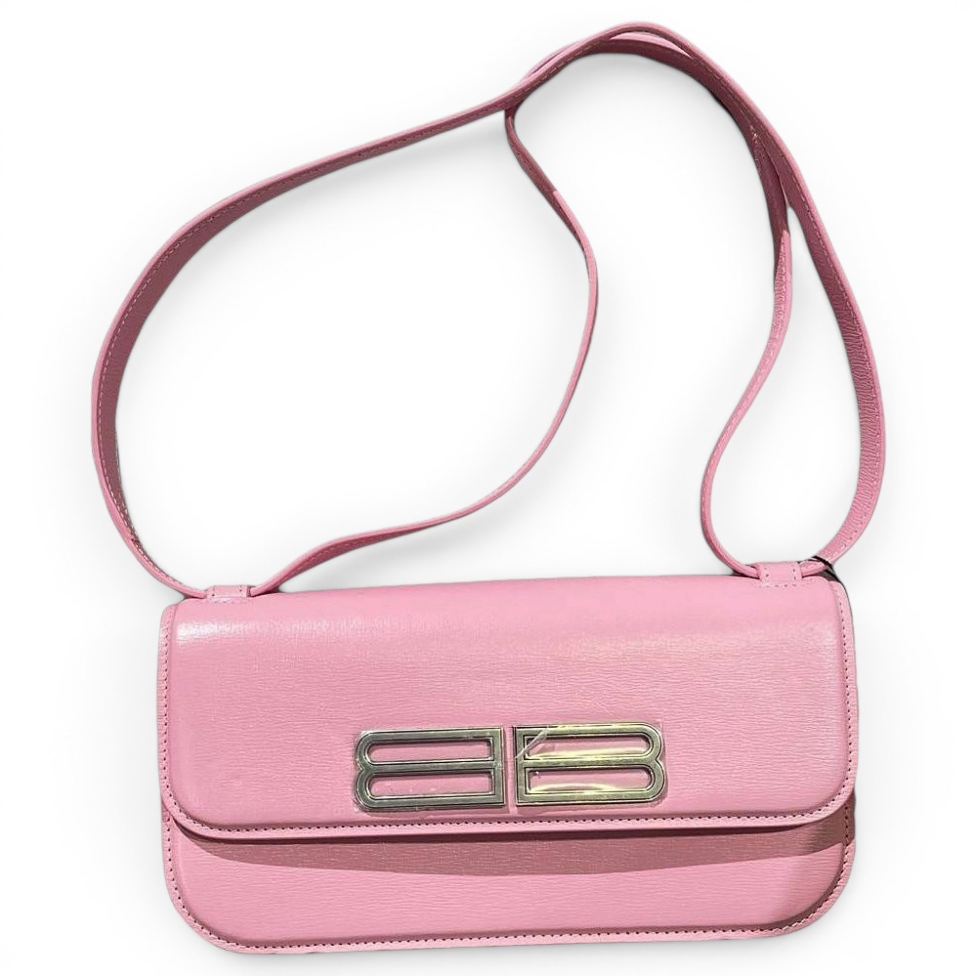 Balenciaga B leather bag